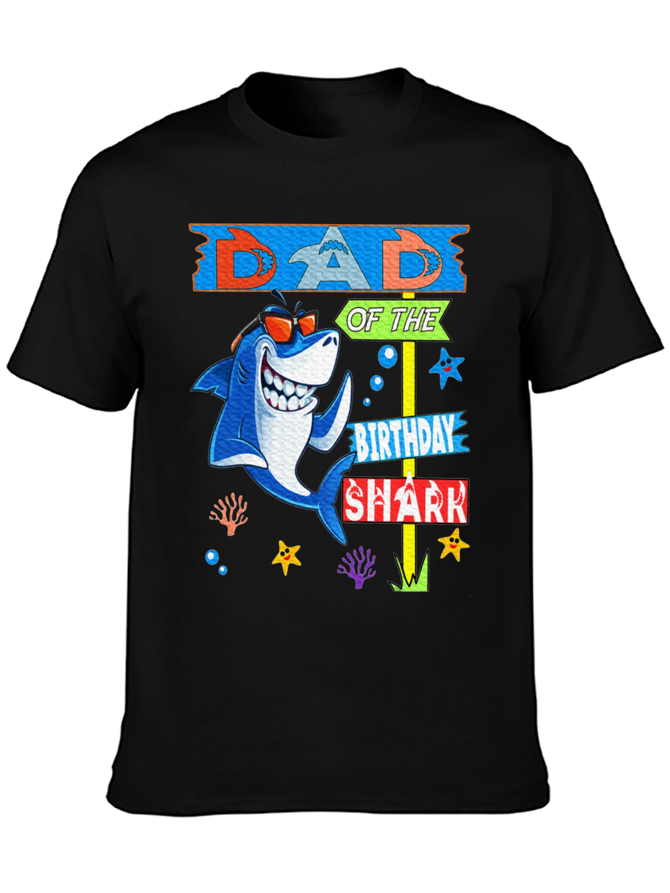 Dad of the Birthday Shark T-Shirt