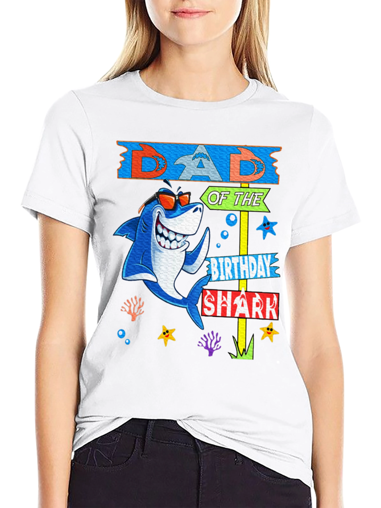 Dad of the Birthday Shark T-Shirt