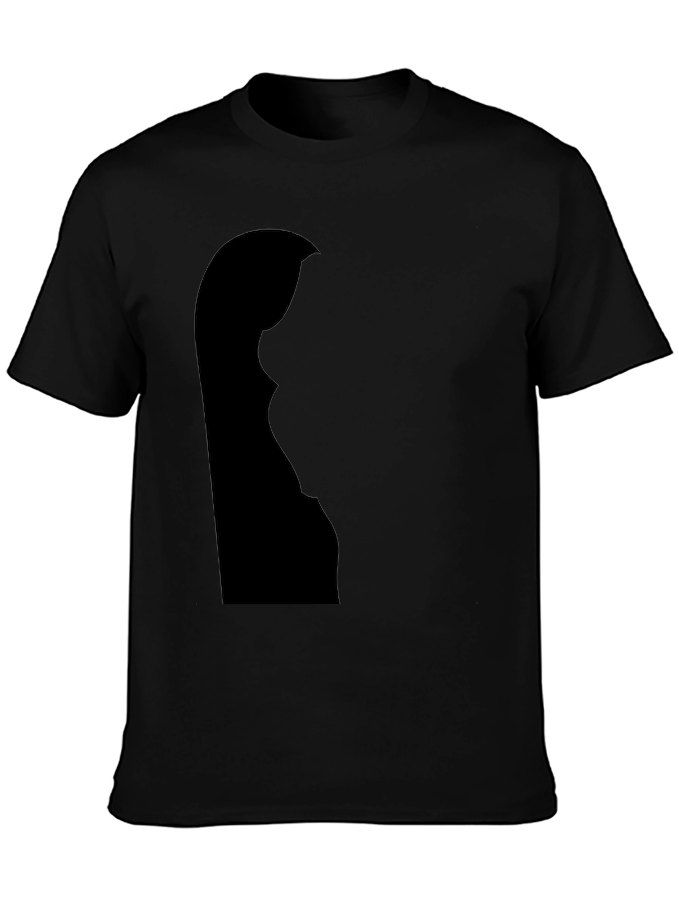 Silhouette Graphic Tee - Soft Black Cotton Blend