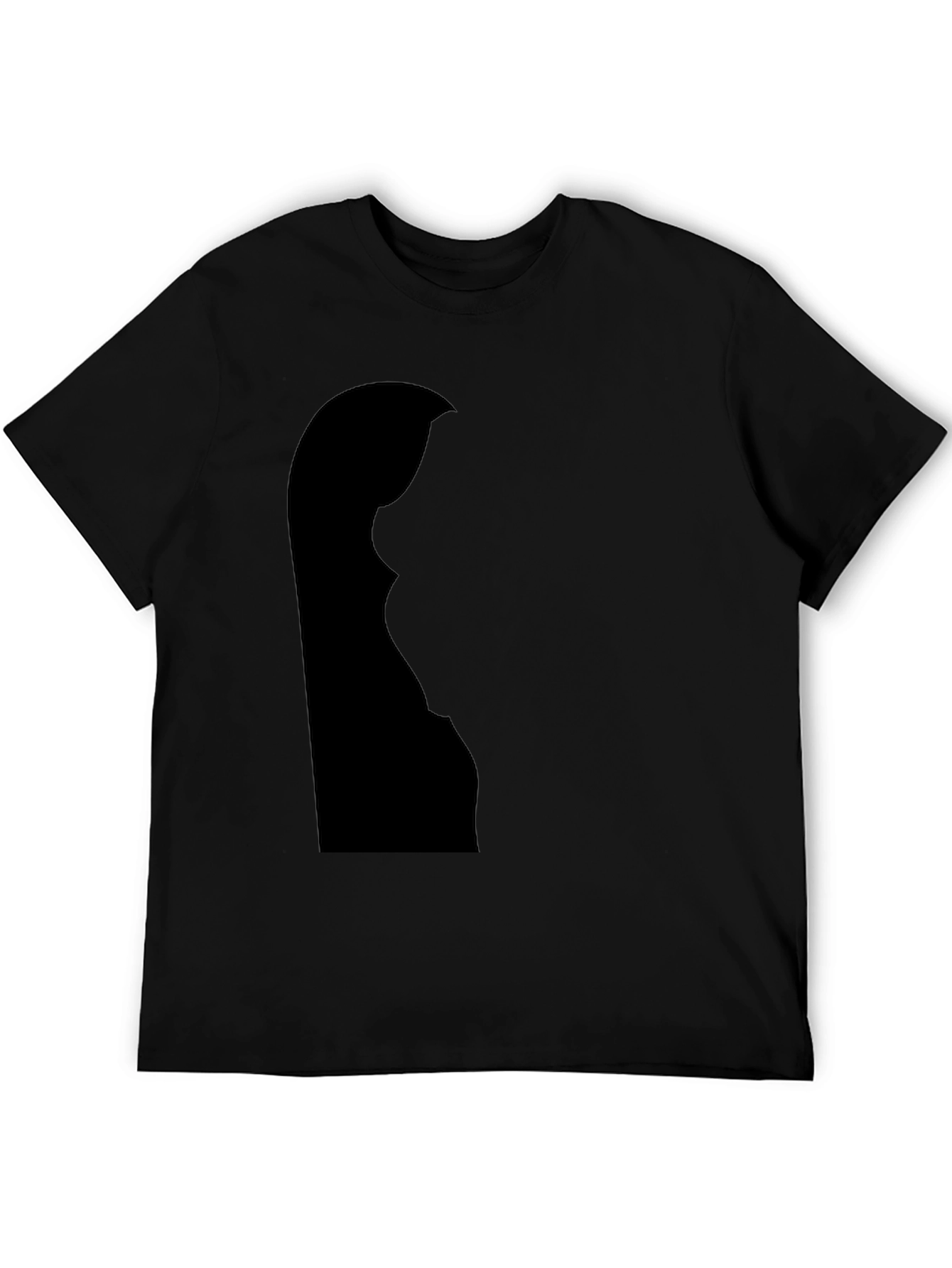Silhouette Graphic Tee - Soft Black Cotton Blend