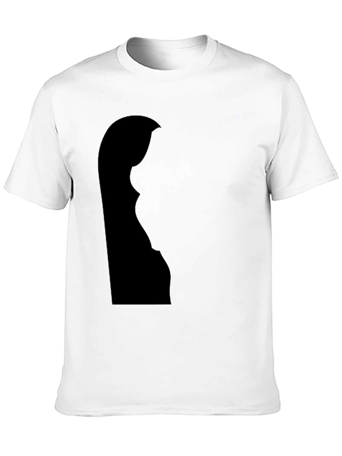 Silhouette Graphic Tee - Soft Black Cotton Blend