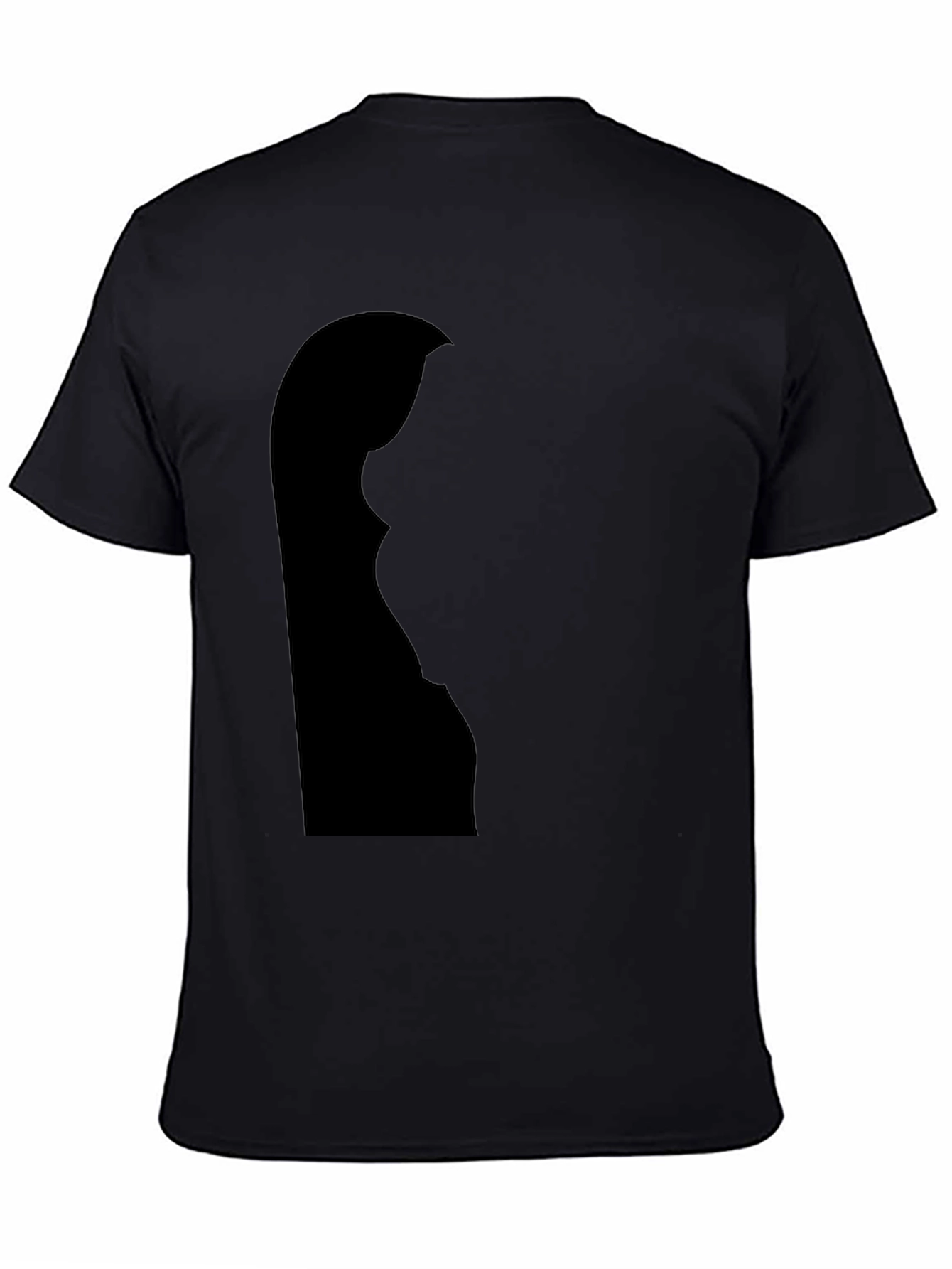 Silhouette Graphic Tee - Soft Black Cotton Blend