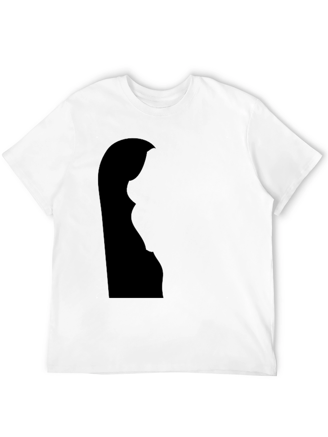 Silhouette Graphic Tee - Soft Black Cotton Blend