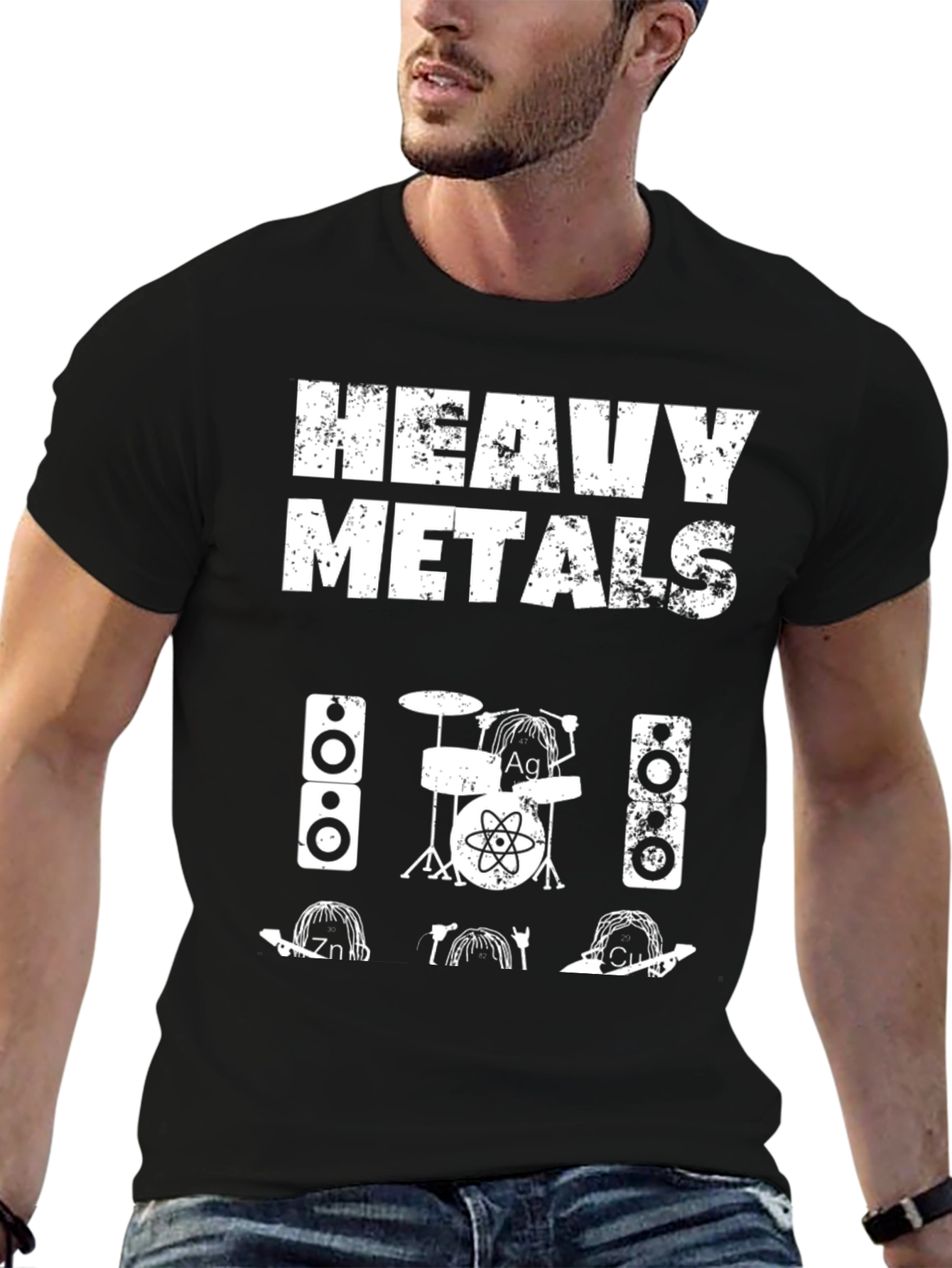 Heavy Metals T-Shirt - Band & Chemistry Humor