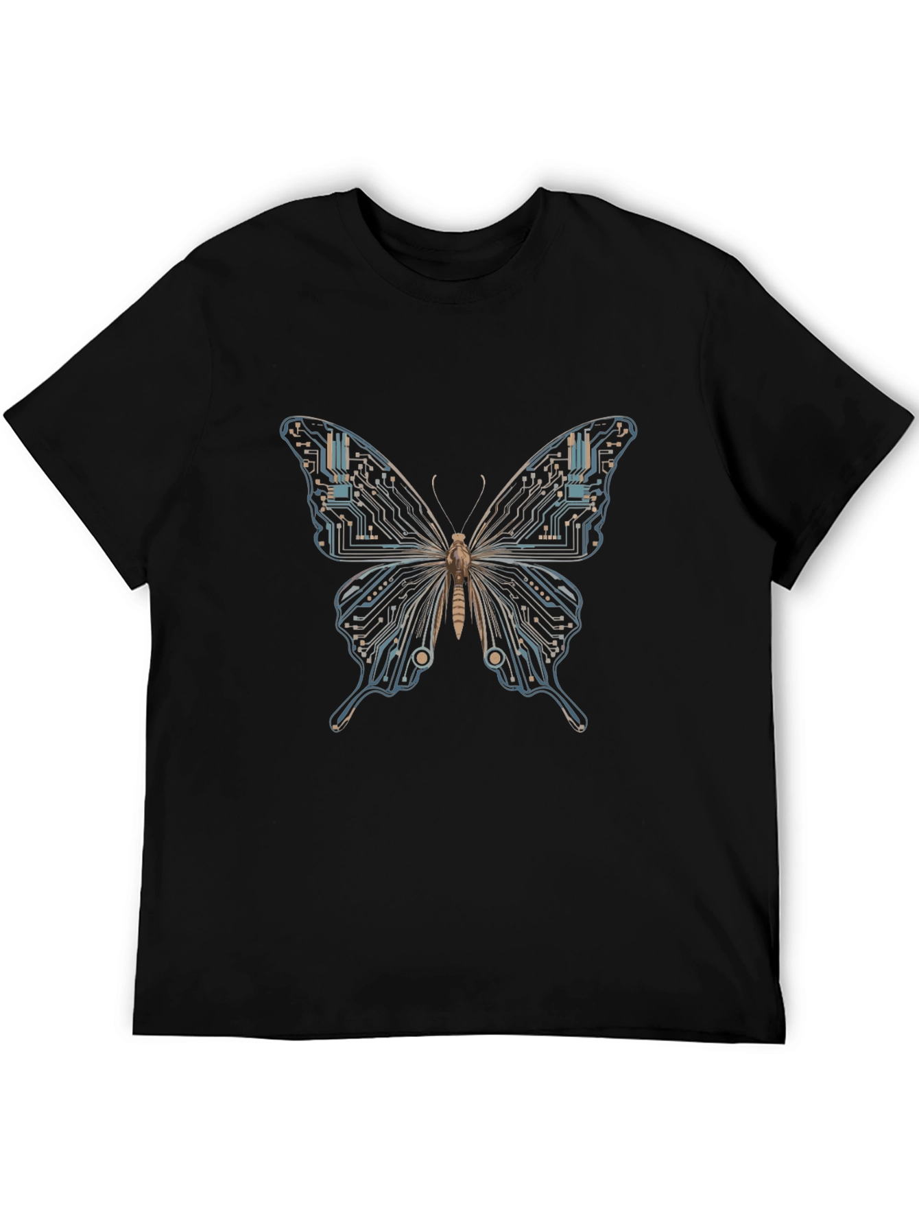 Tech Butterfly Black T-Shirt
