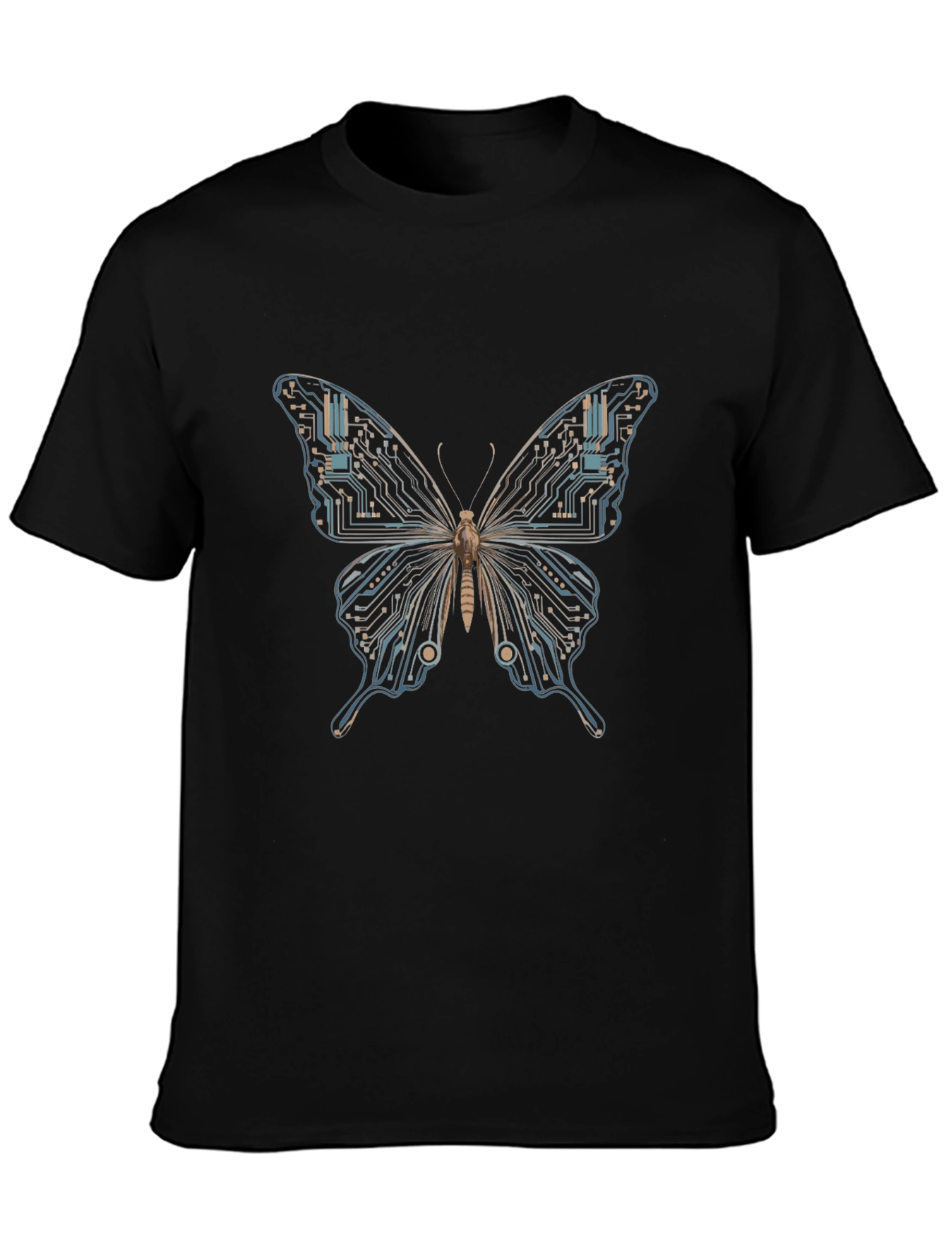 Tech Butterfly Black T-Shirt
