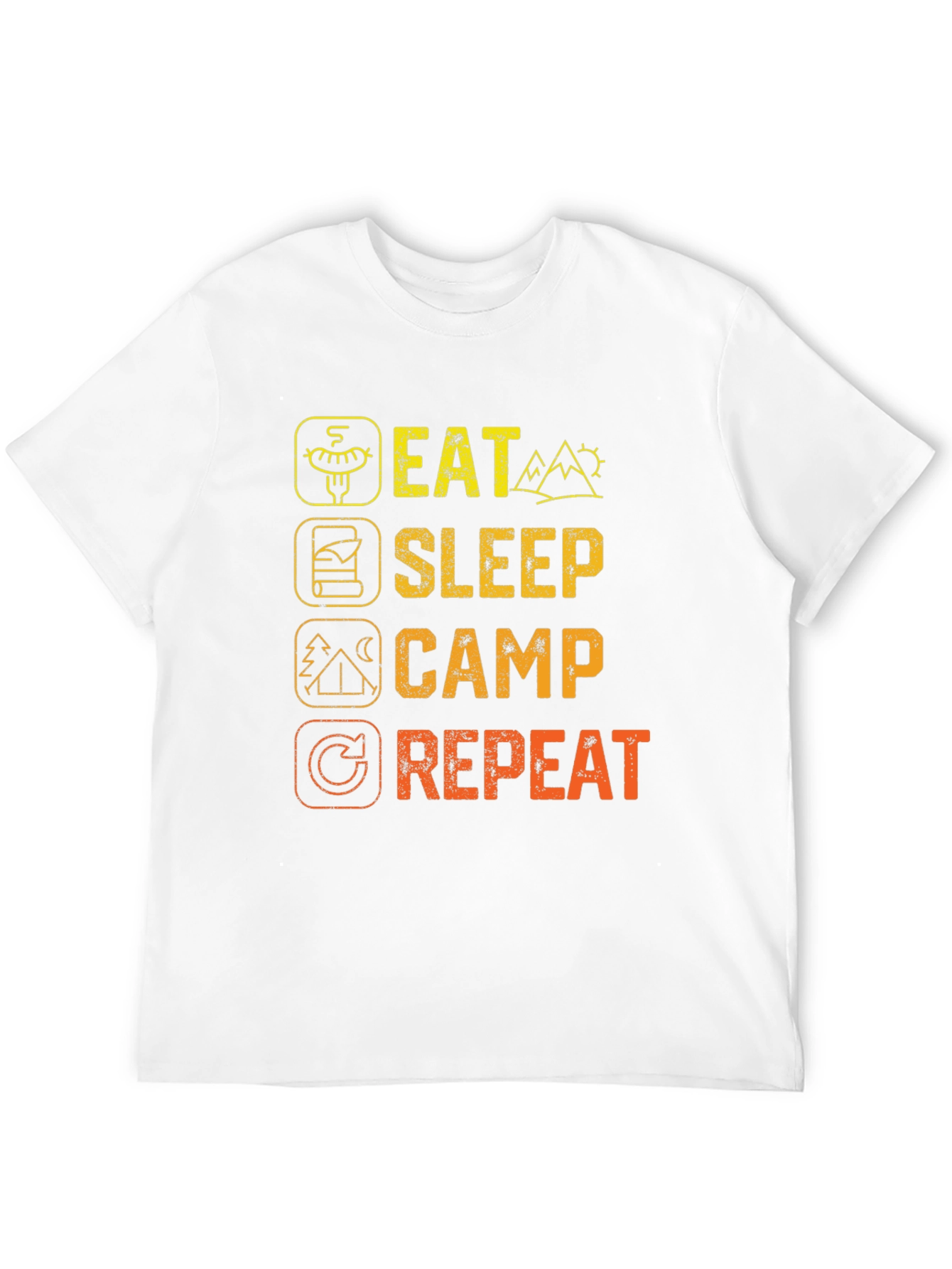 Eat Sleep Camp Repeat Graphic Tee