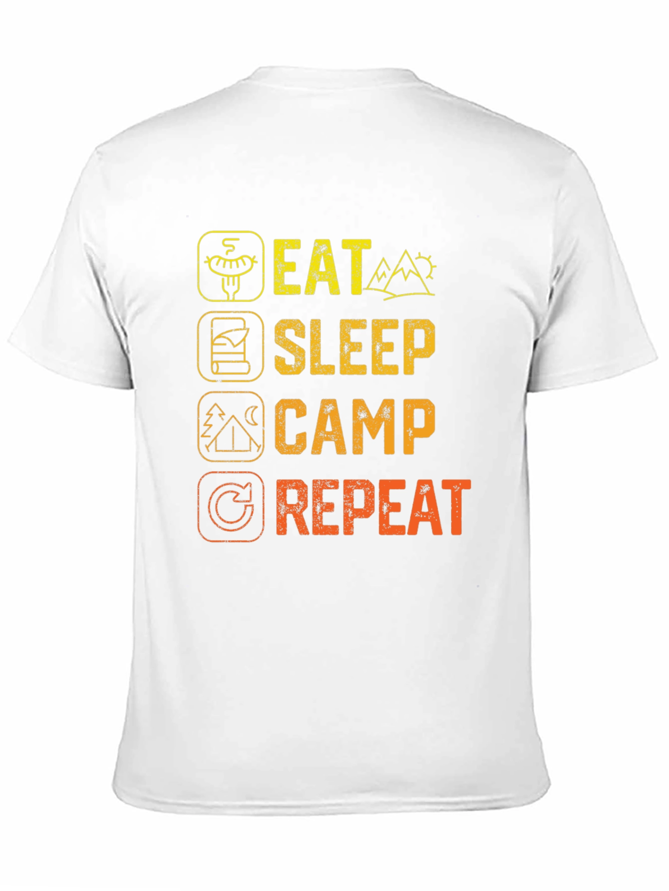 Eat Sleep Camp Repeat Graphic Tee