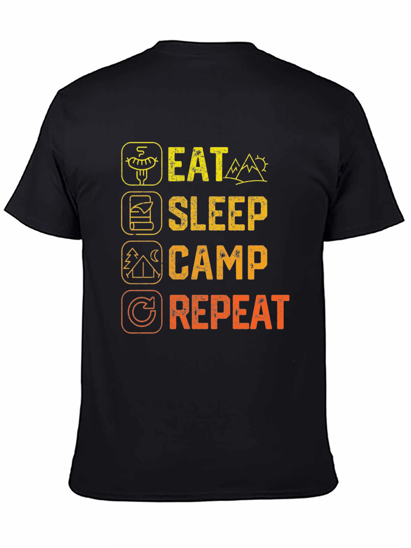 Eat Sleep Camp Repeat Graphic Tee