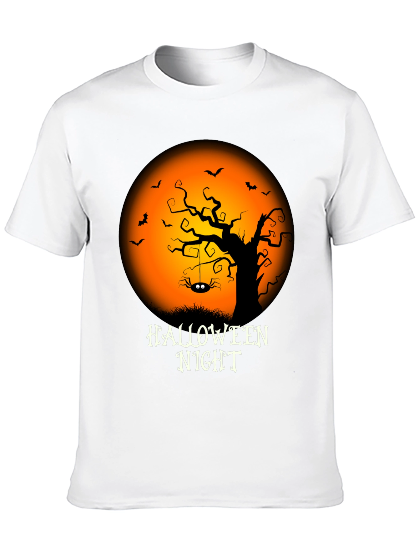 Halloween Night Graphic Tee - Spooky Season Apparel