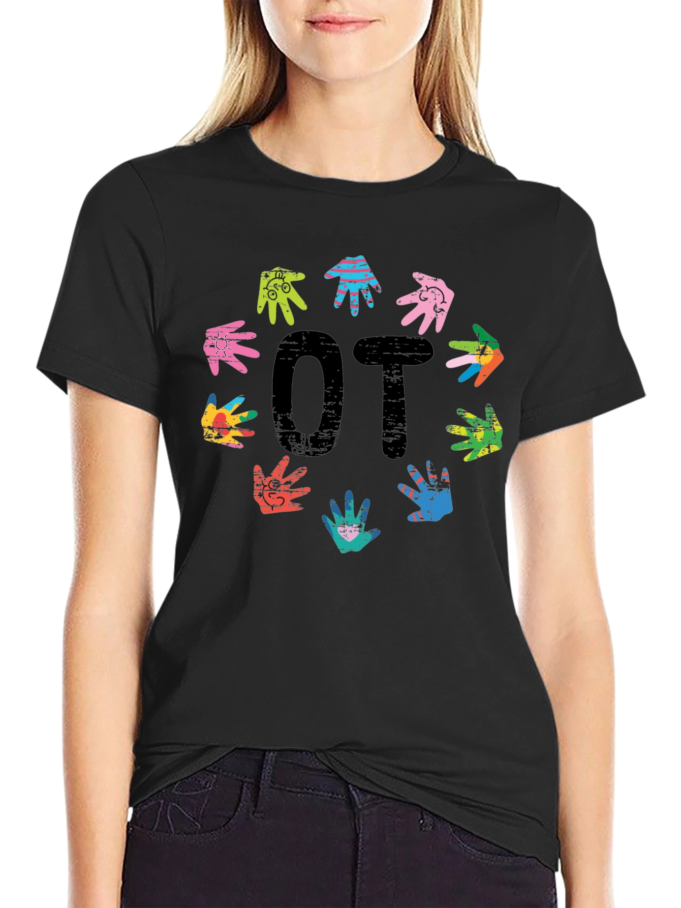 Occupational Therapy OT Hands Graphic T-Shirt
