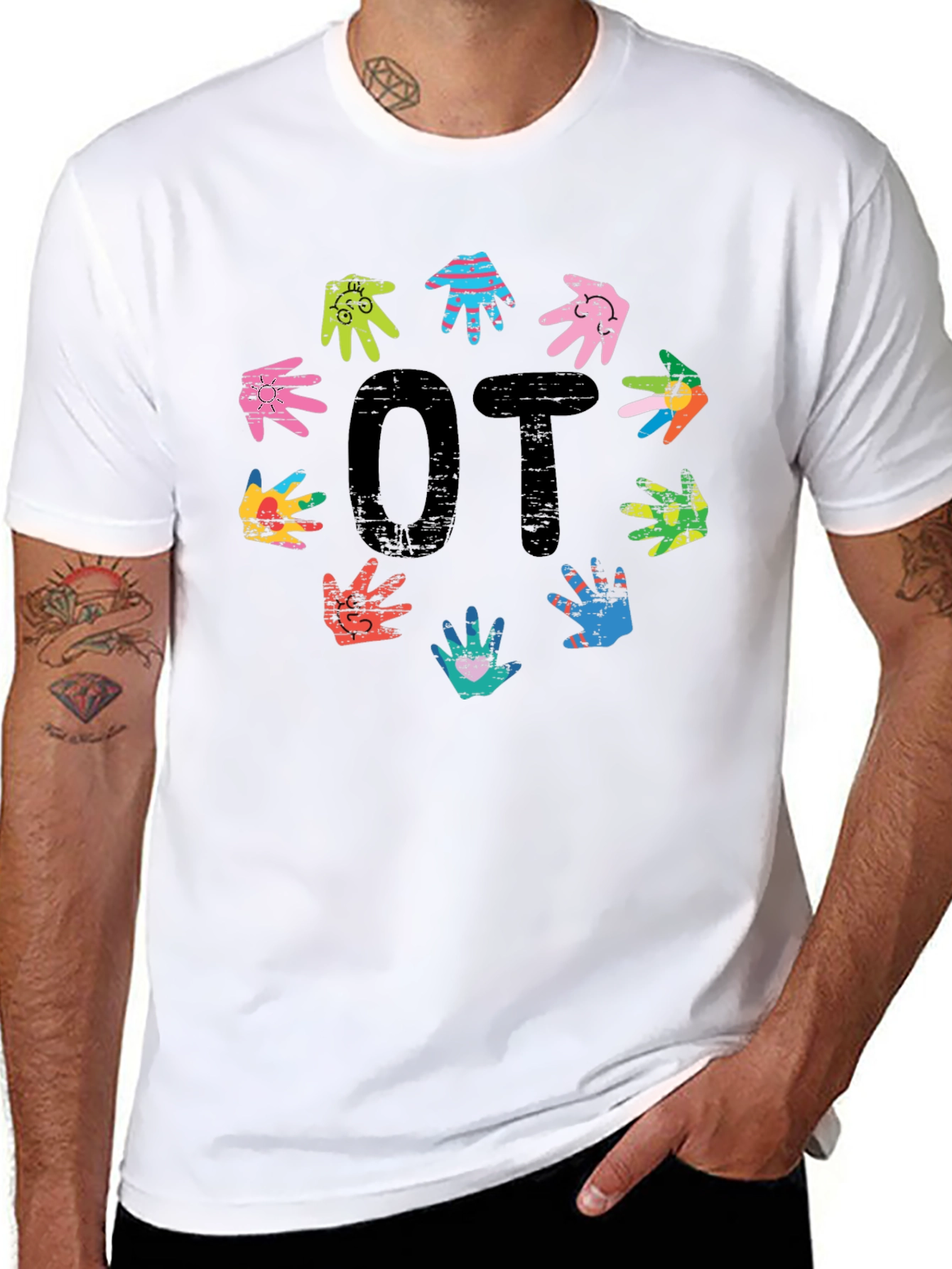 Occupational Therapy OT Hands Graphic T-Shirt