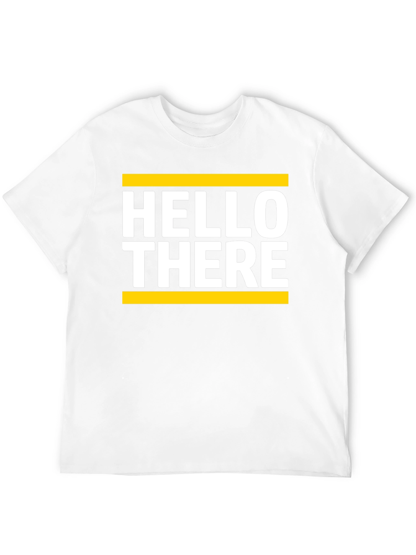 Hello There Graphic Tee - Soft Black Cotton T-Shirt