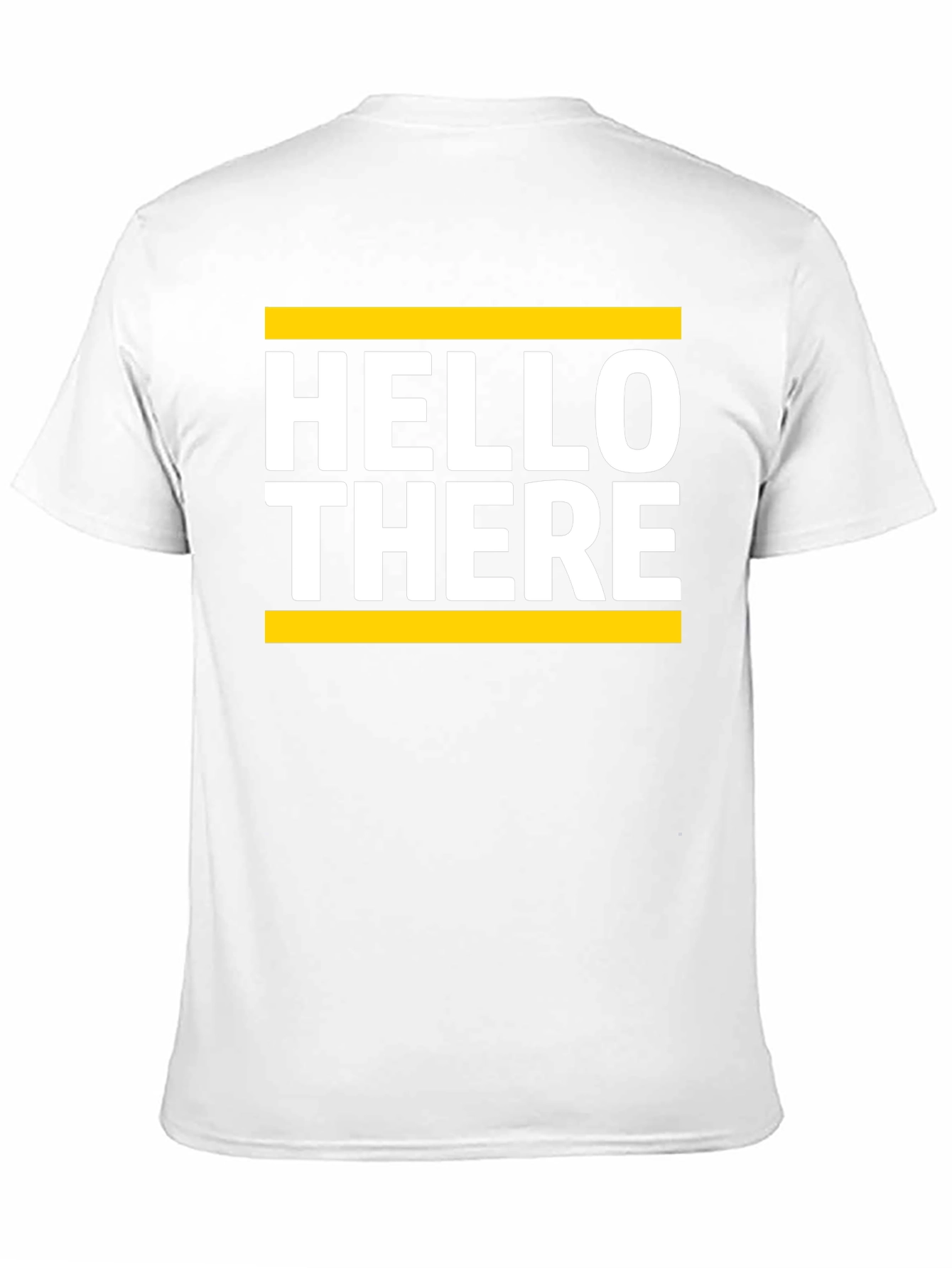Hello There Graphic Tee - Soft Black Cotton T-Shirt