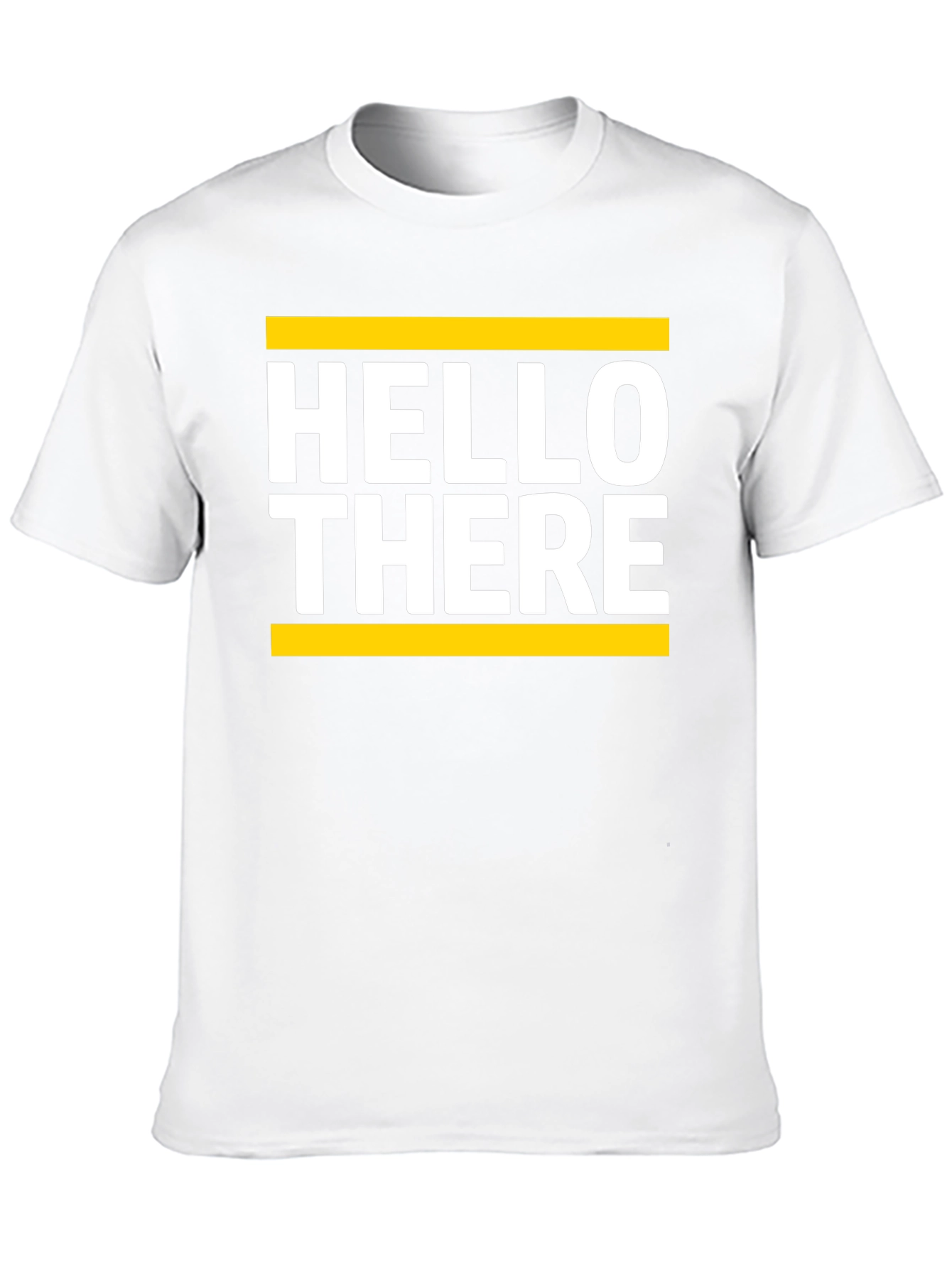 Hello There Graphic Tee - Soft Black Cotton T-Shirt