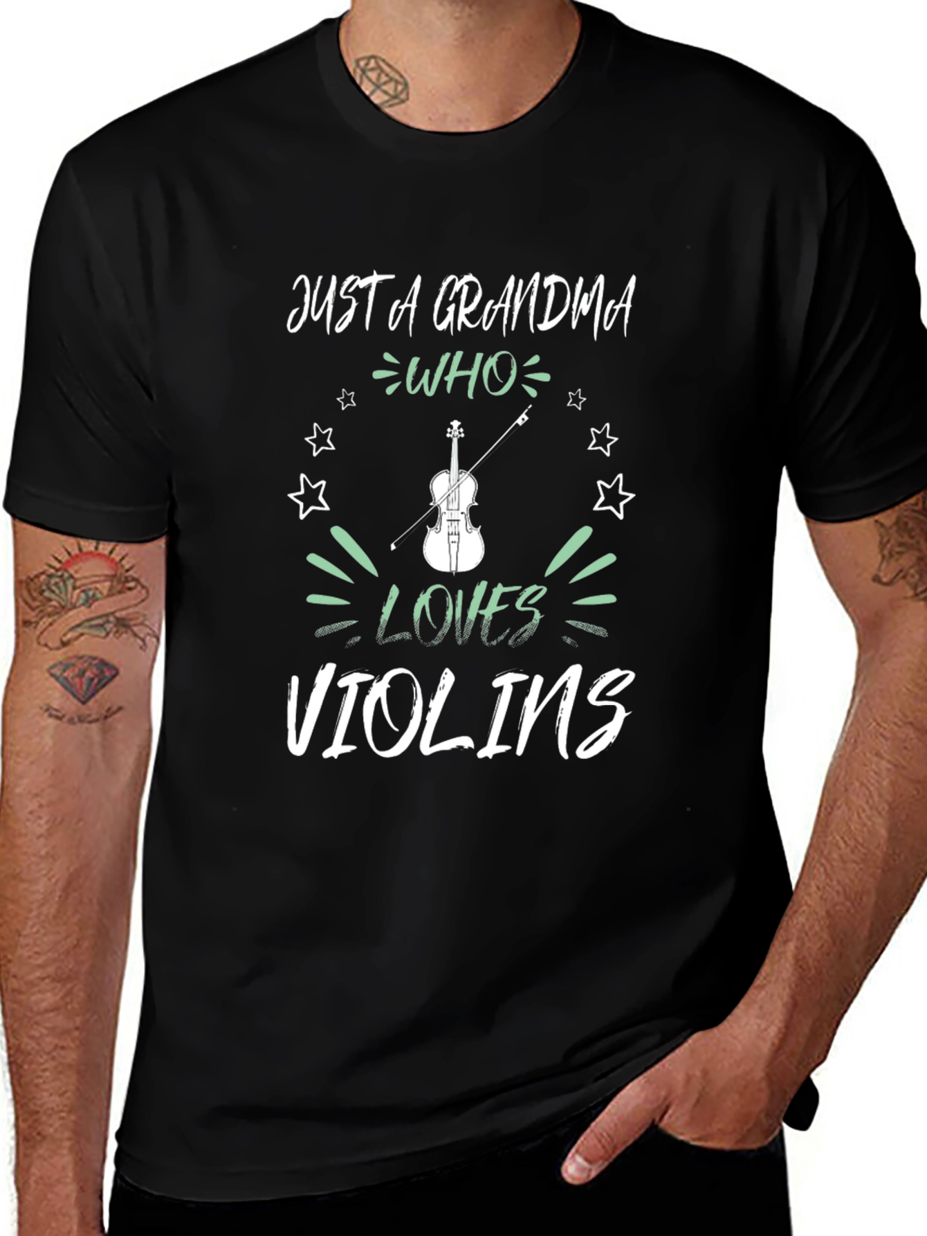 Grandma Who Loves Violins T-Shirt