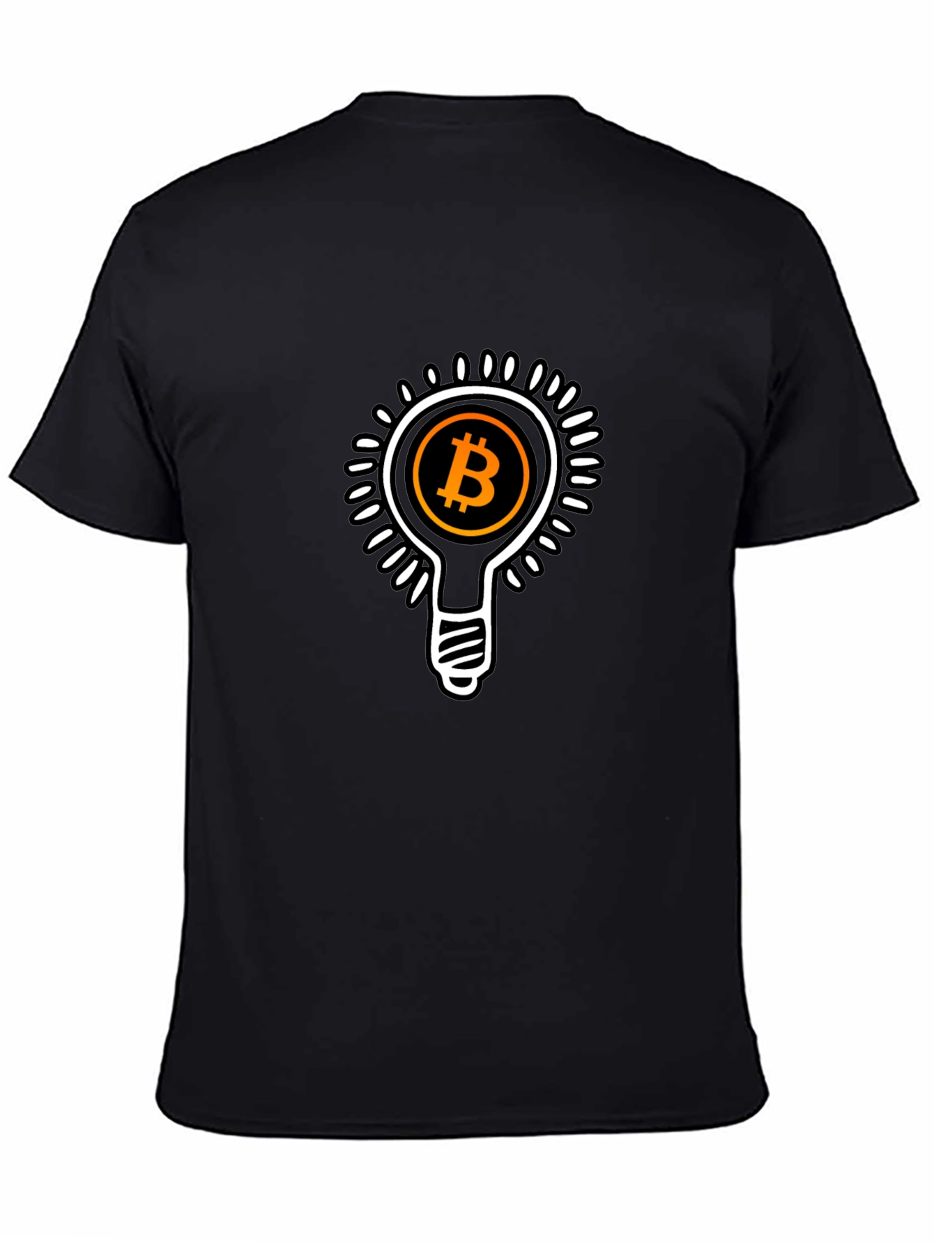 Bitcoin Idea Mens Black T-Shirt