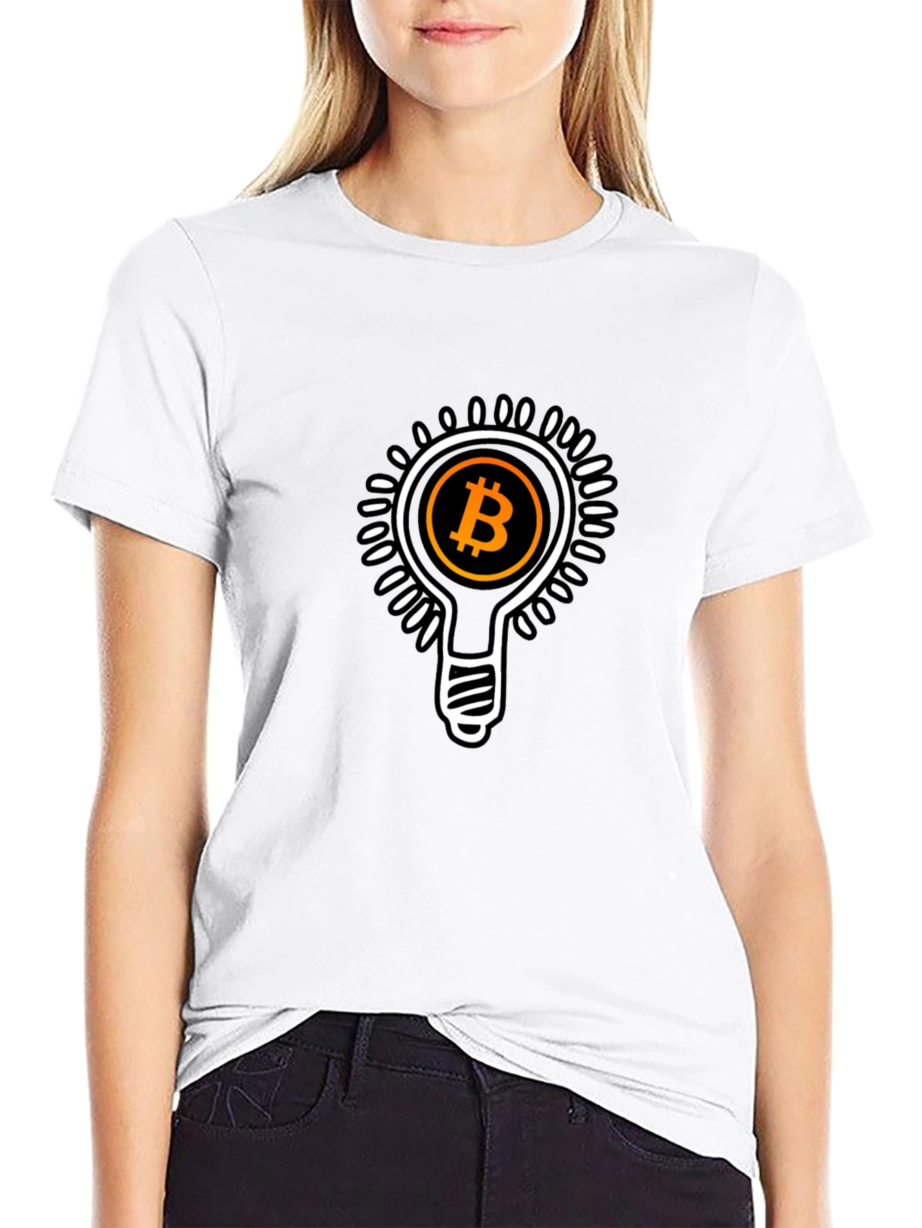 Bitcoin Idea Mens Black T-Shirt