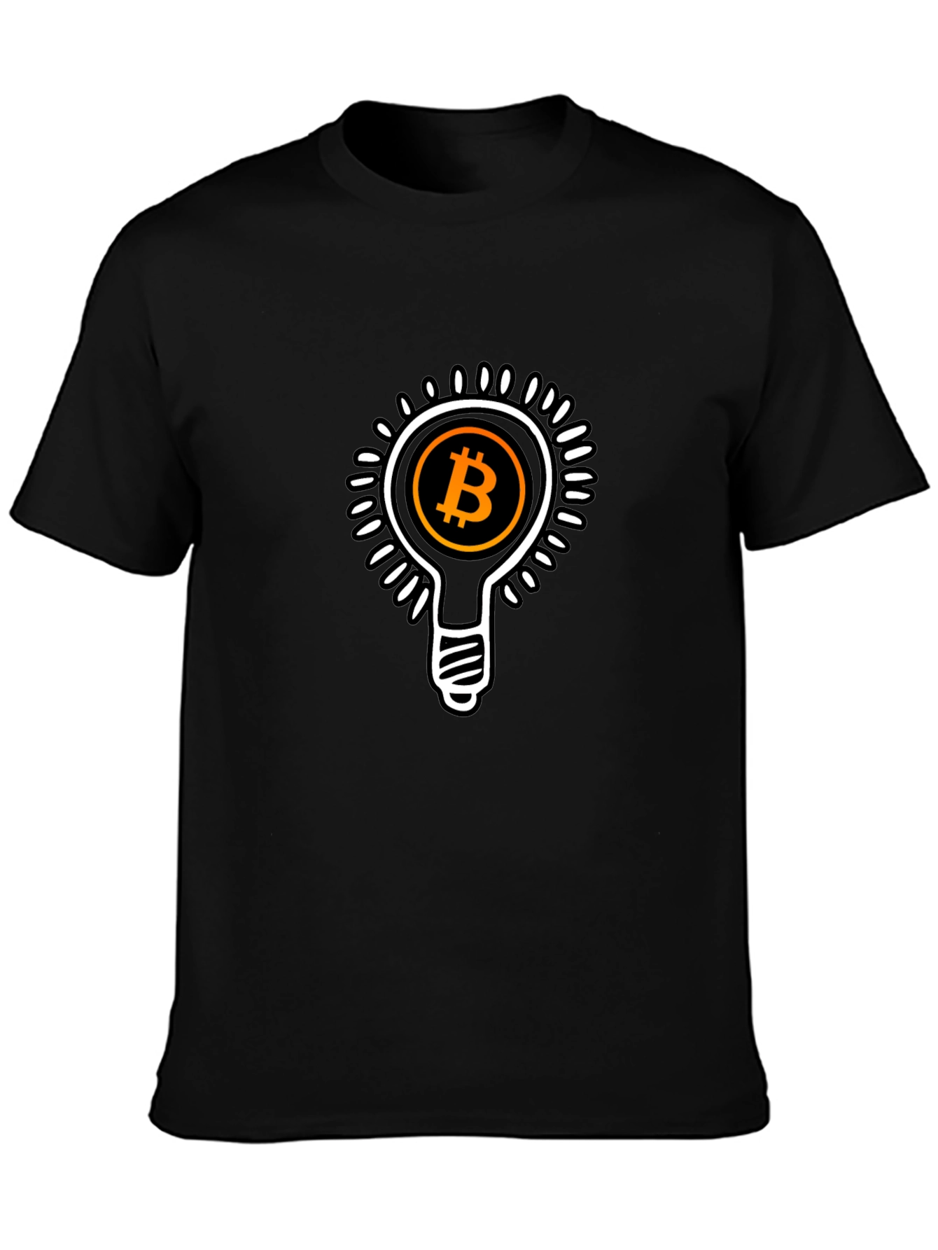 Bitcoin Idea Mens Black T-Shirt