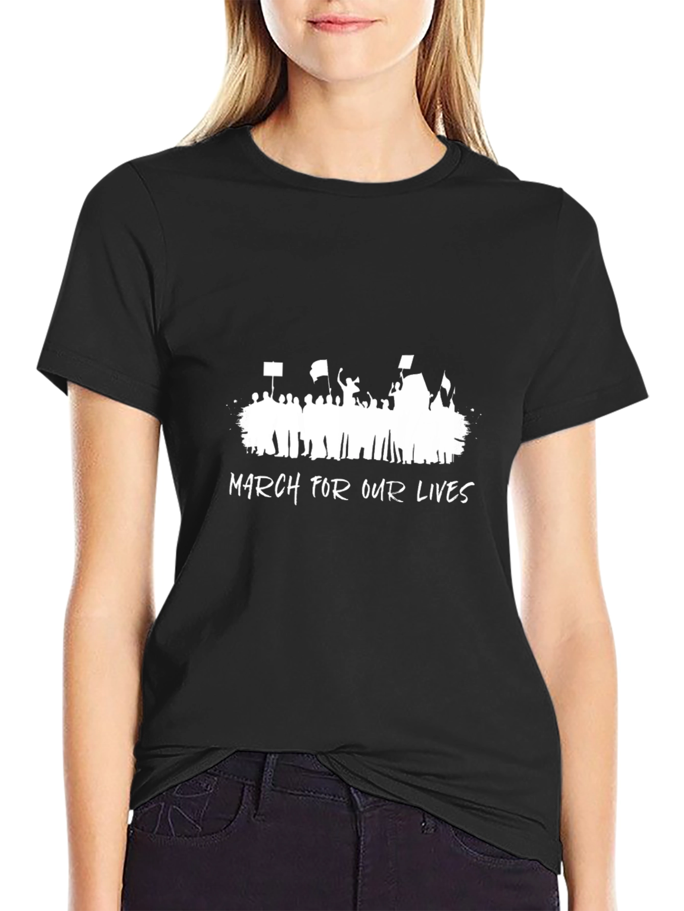 March For Our Lives Graphic Tee - Black
