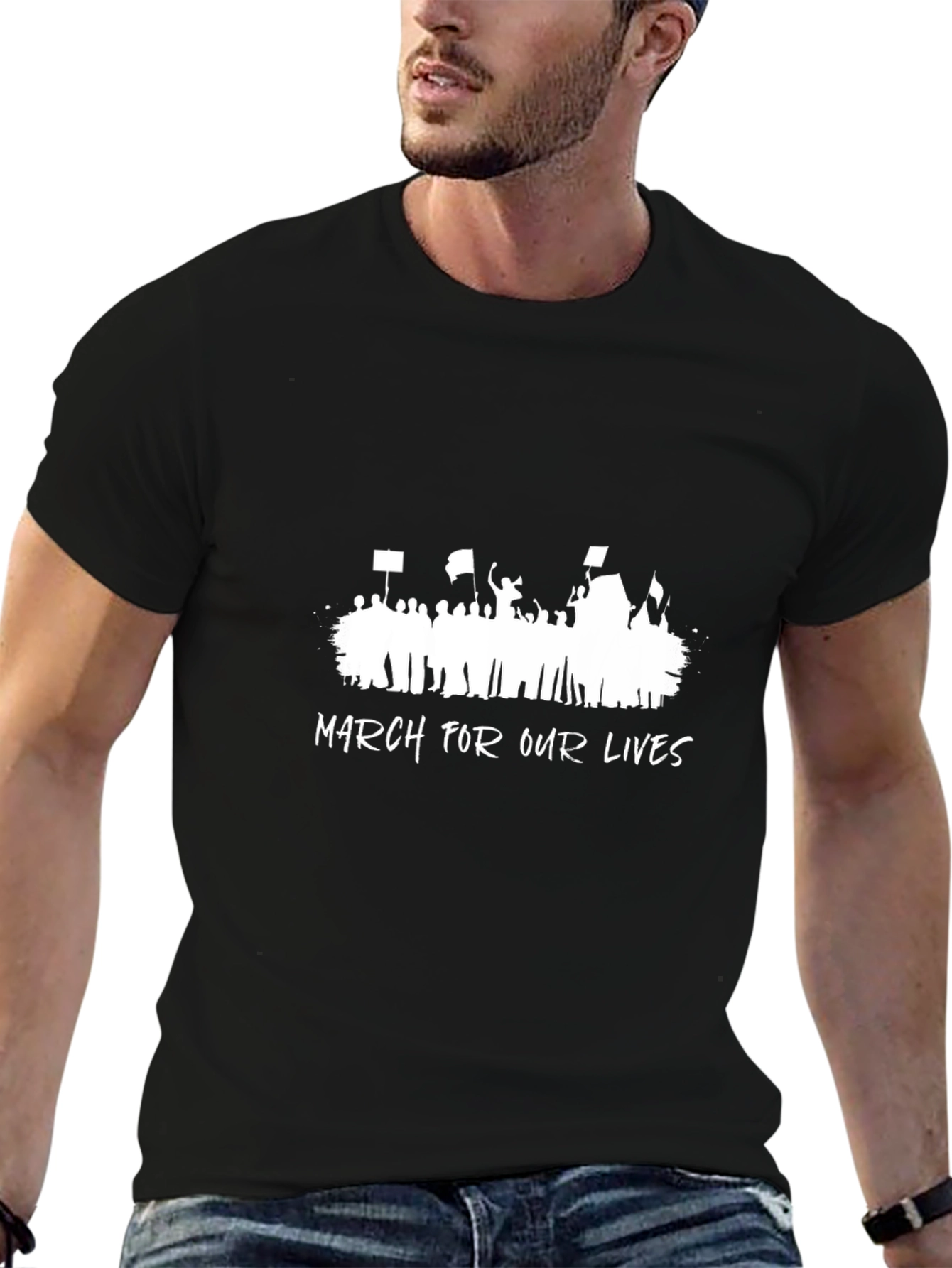 March For Our Lives Graphic Tee - Black