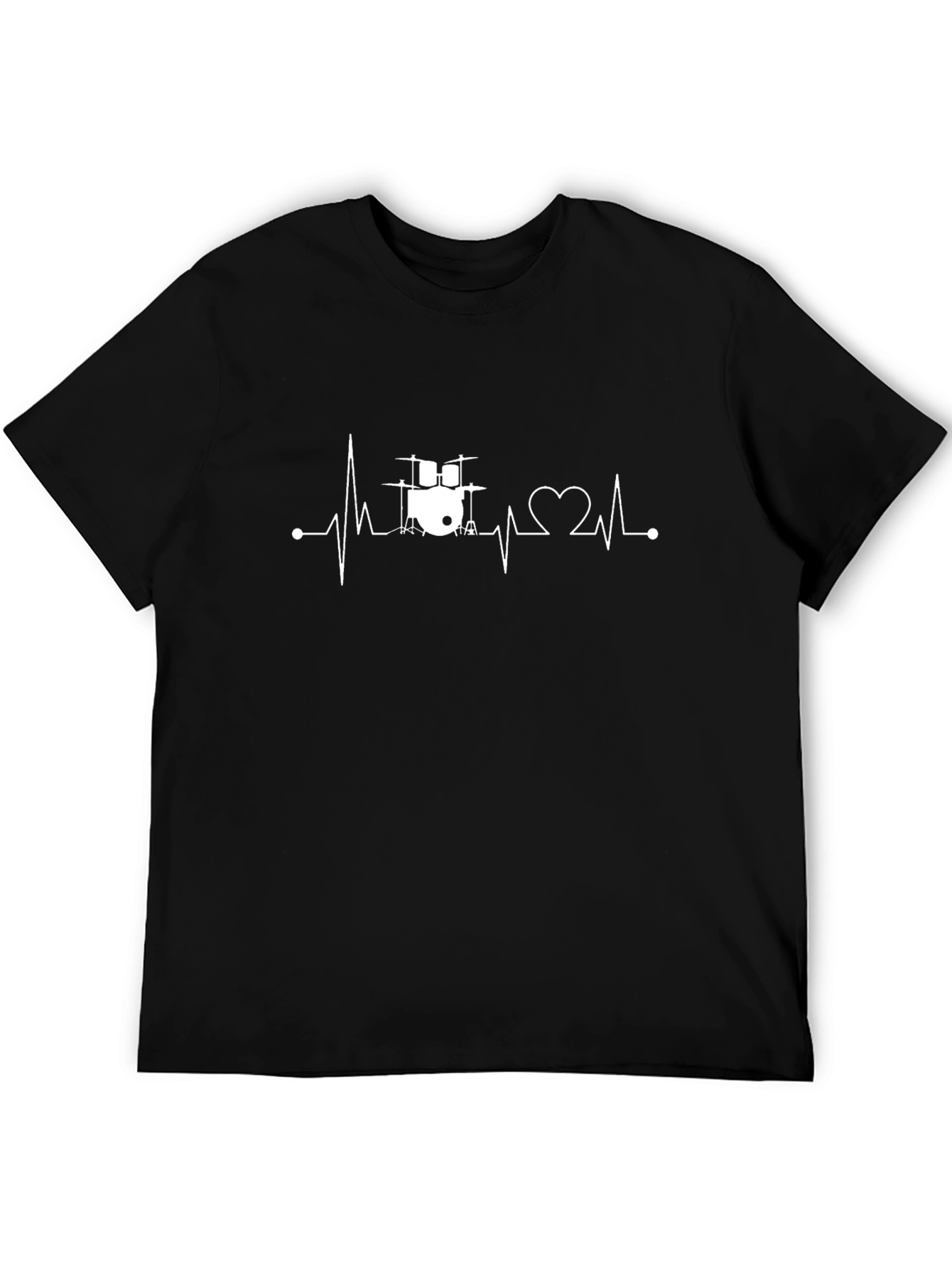 Drumbeat Heartbeat Black T-Shirt