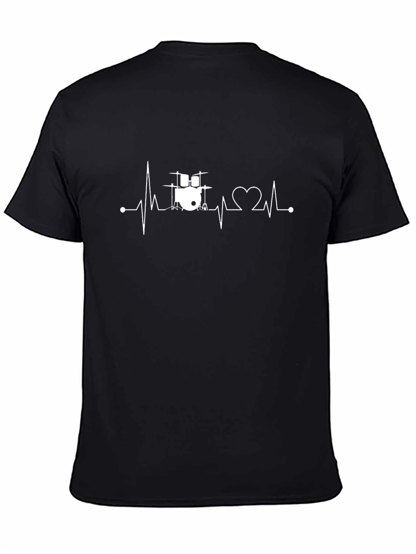 Drumbeat Heartbeat Black T-Shirt