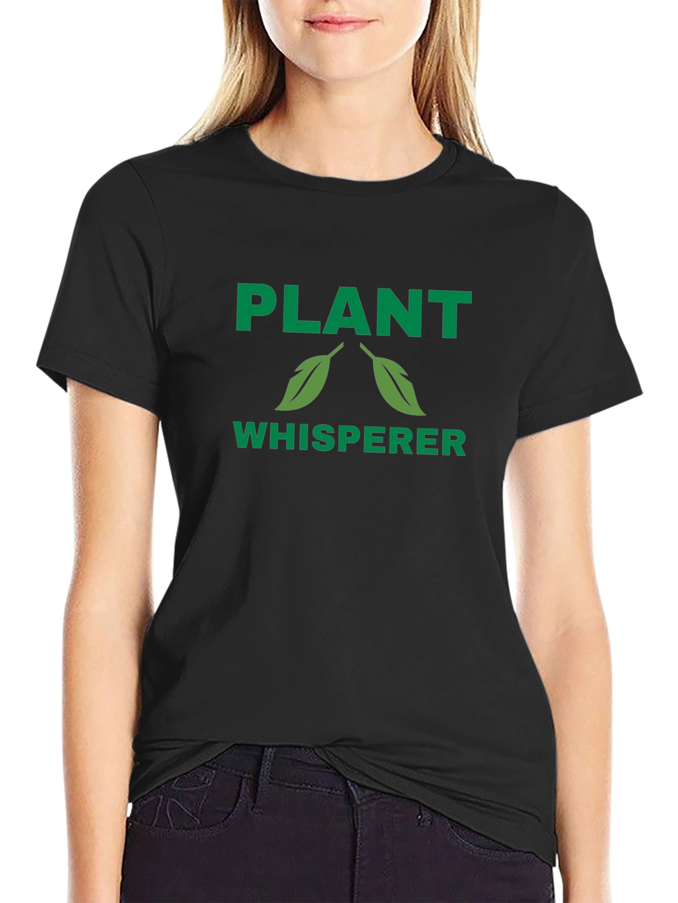 Plant Whisperer Graphic T-Shirt - Green Print