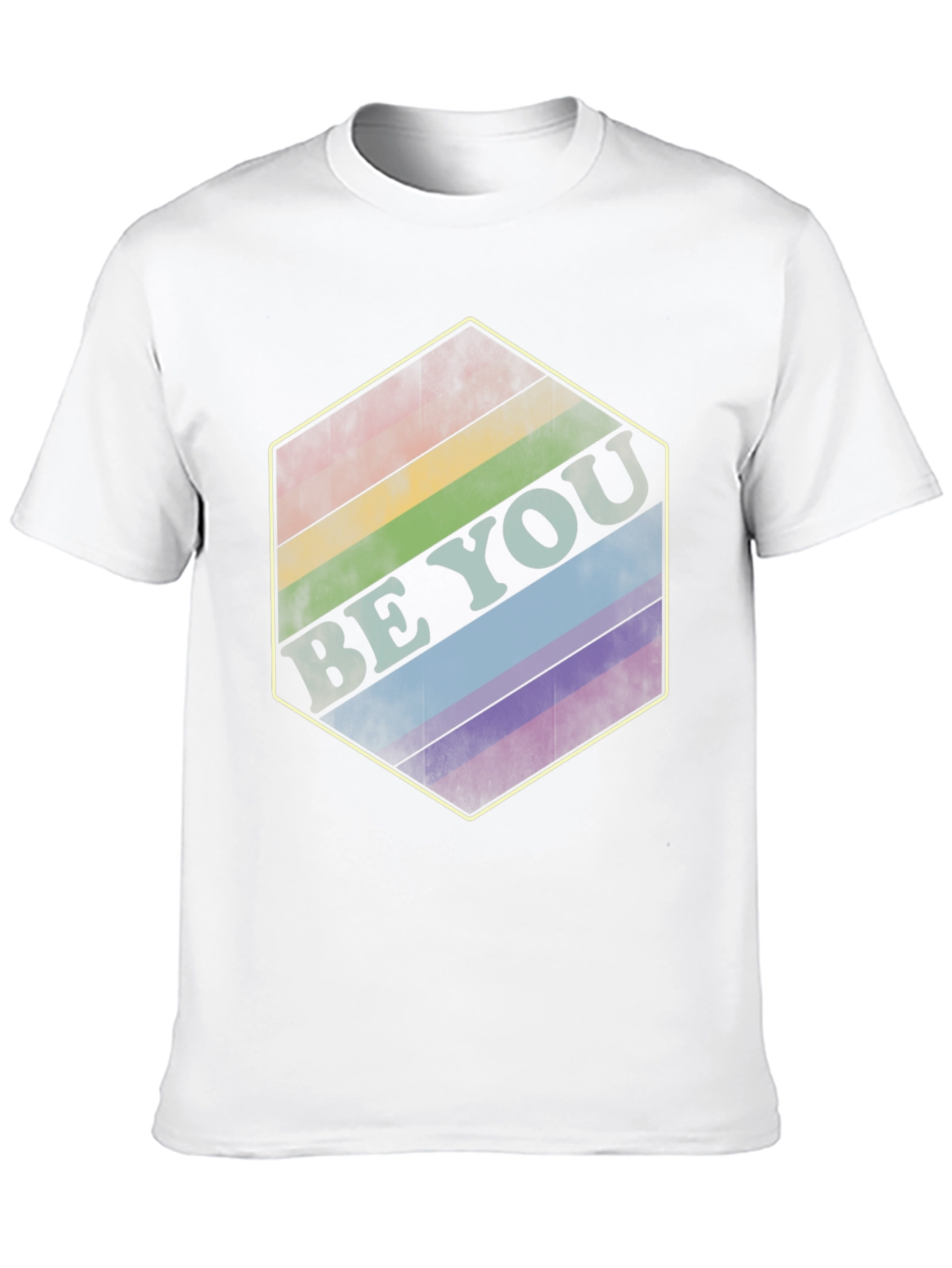 Be You Rainbow Hexagon Tee