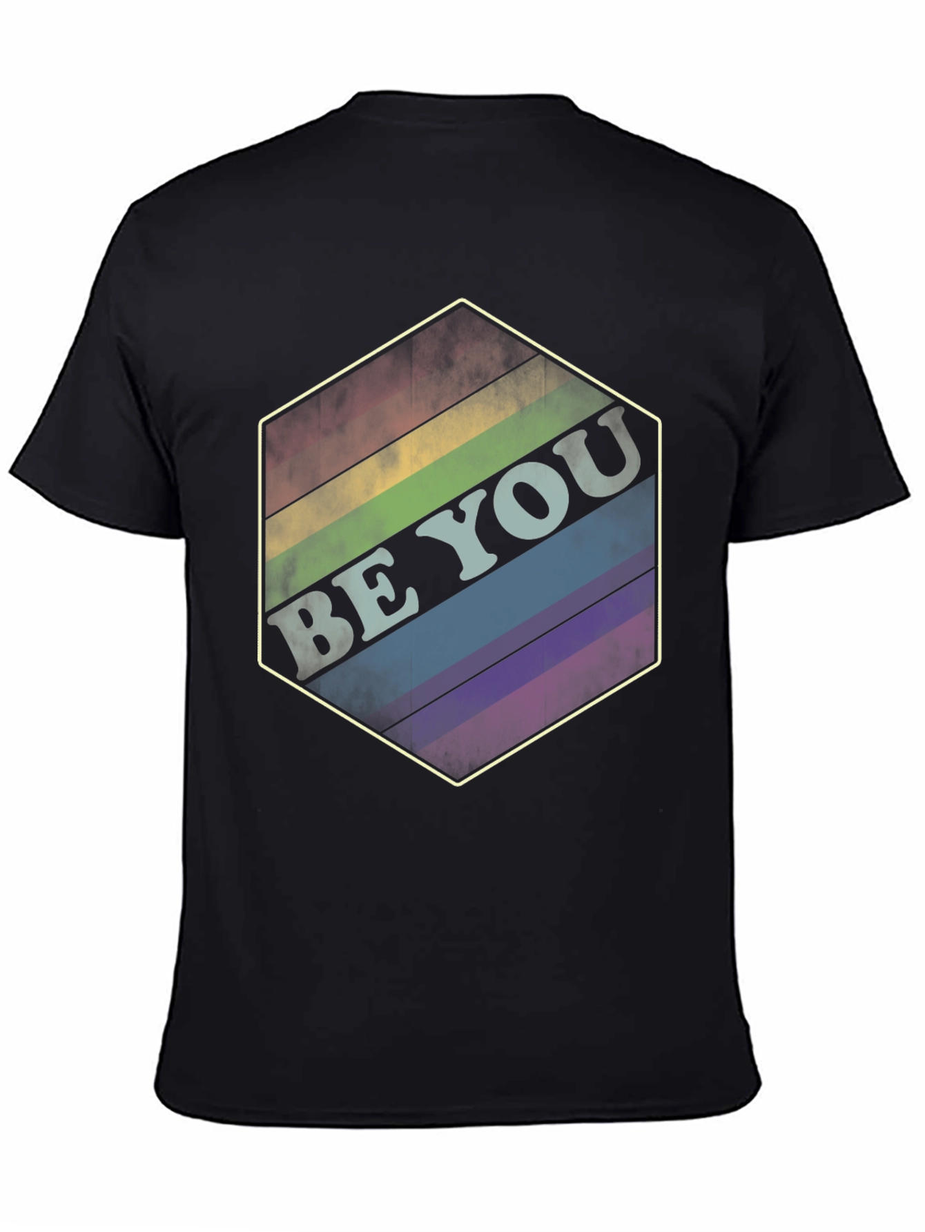 Be You Rainbow Hexagon Tee