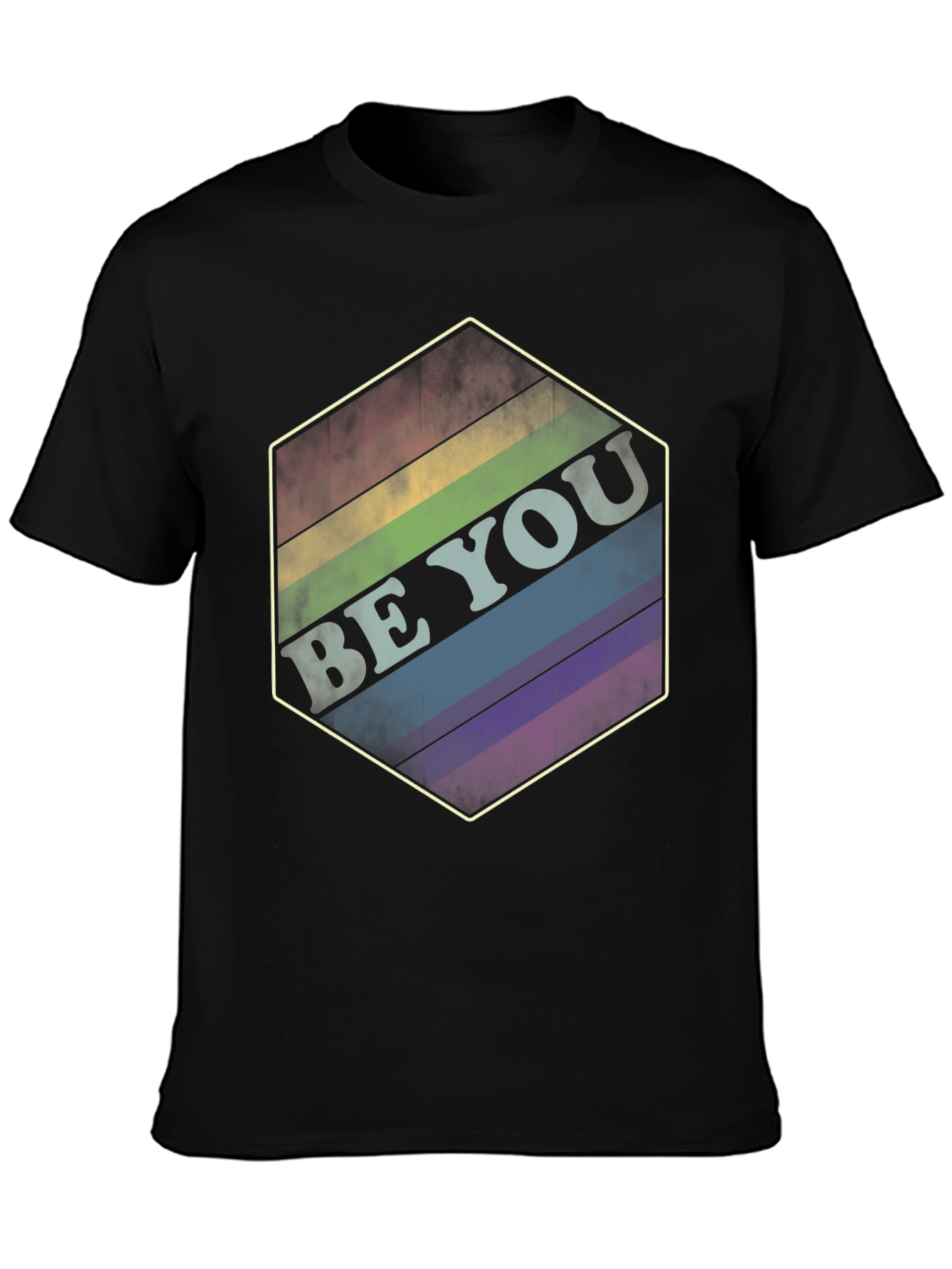 Be You Rainbow Hexagon Tee