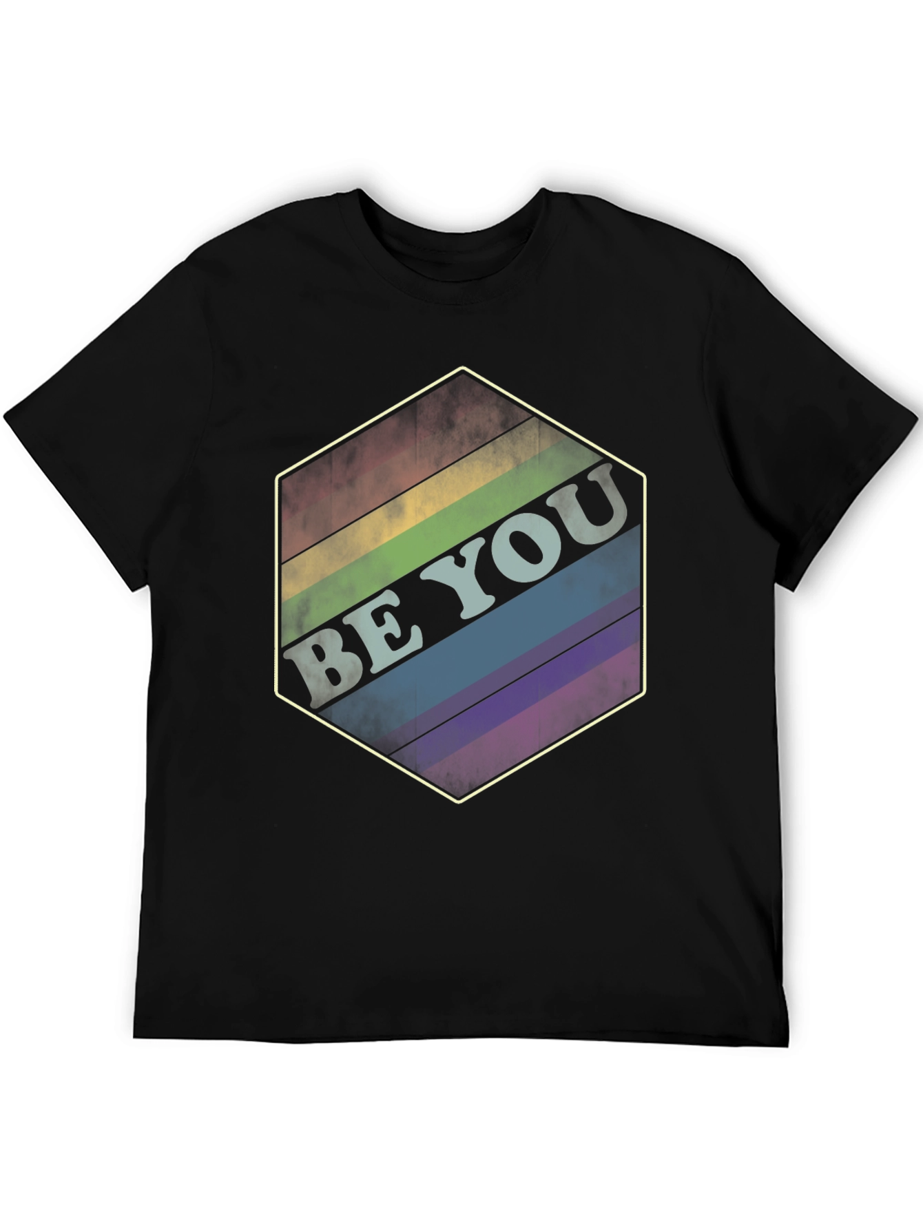 Be You Rainbow Hexagon Tee