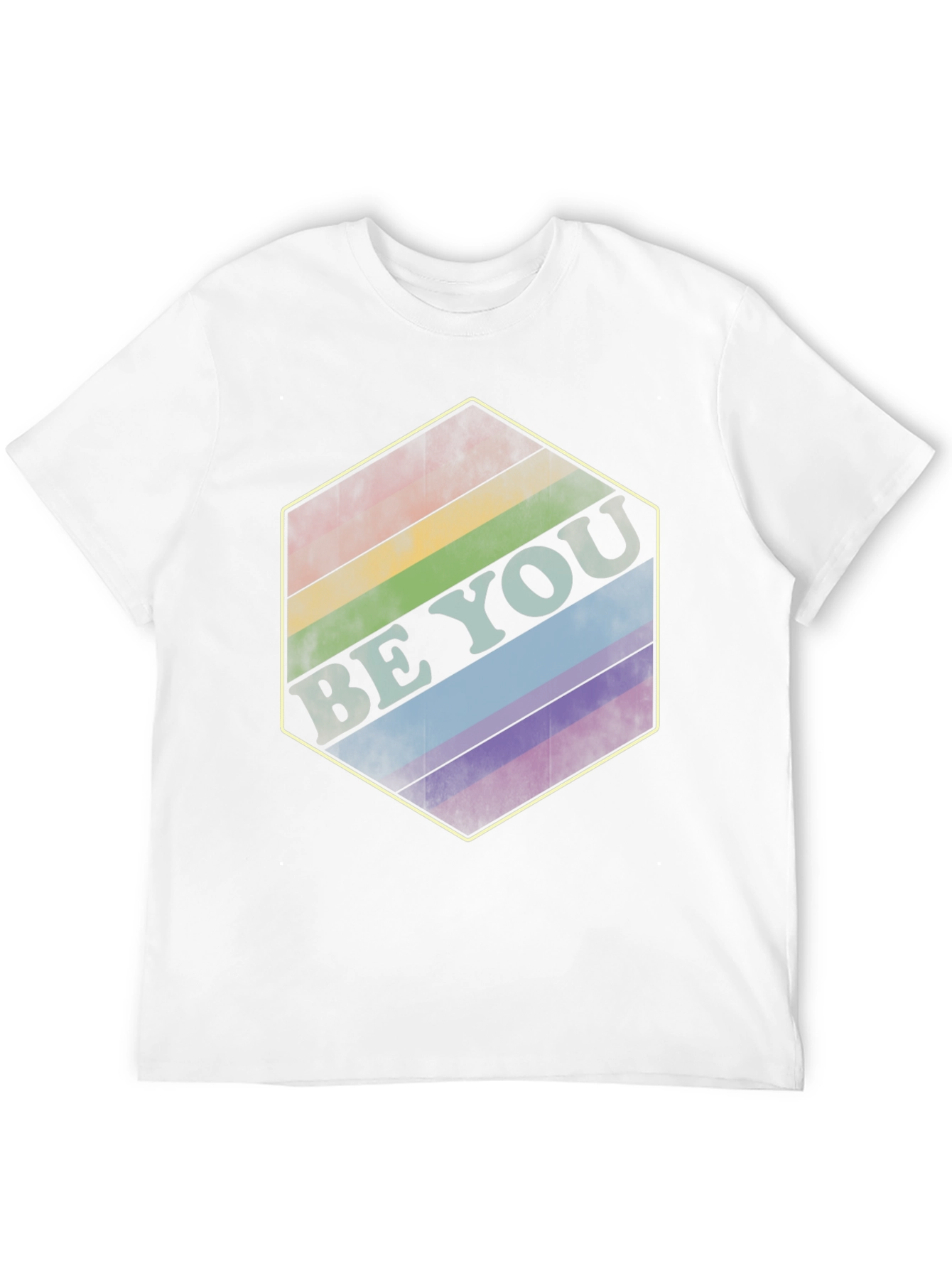 Be You Rainbow Hexagon Tee
