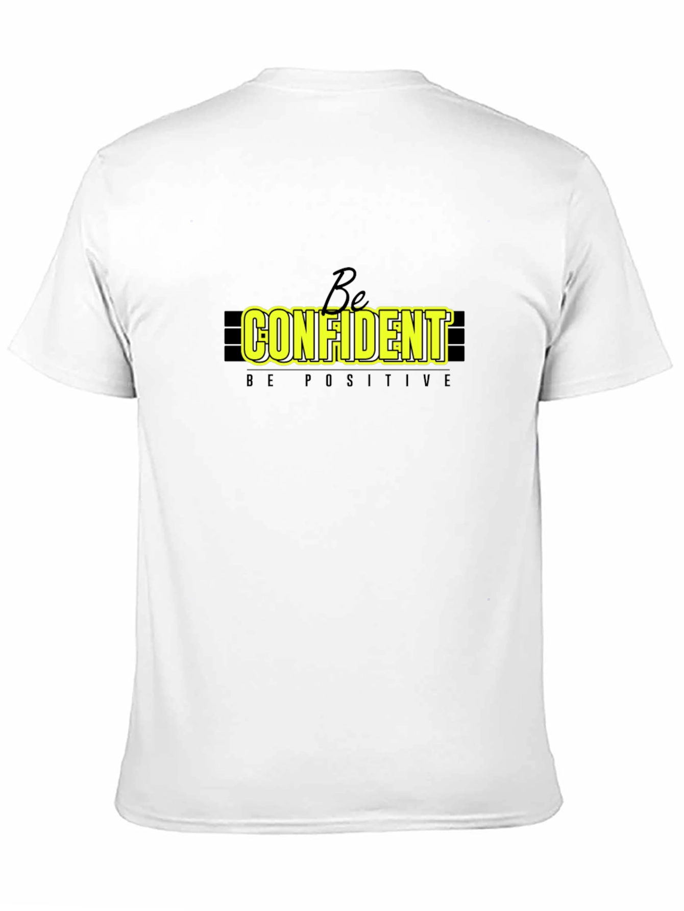 Be Confident Graphic Tee - Black Casual T-Shirt