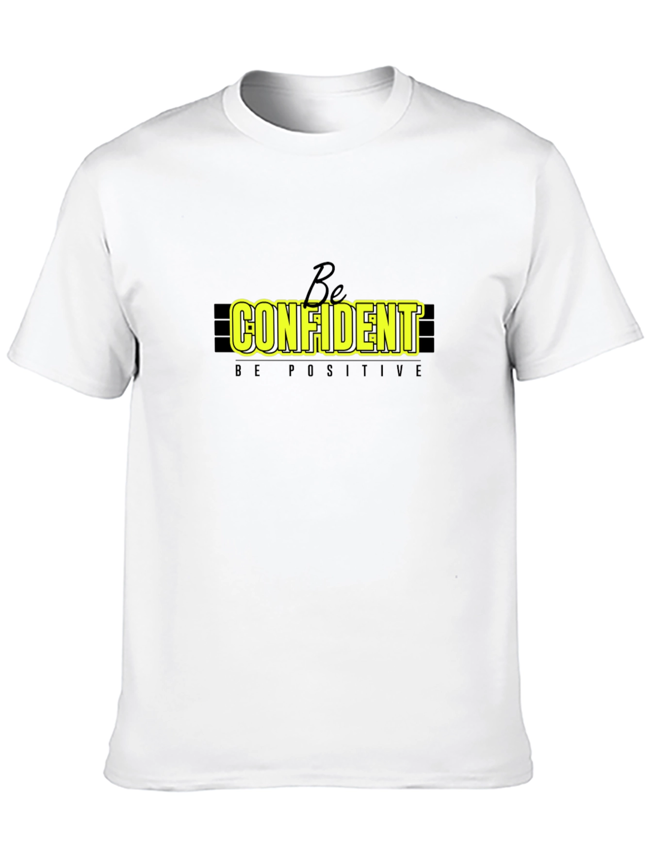 Be Confident Graphic Tee - Black Casual T-Shirt