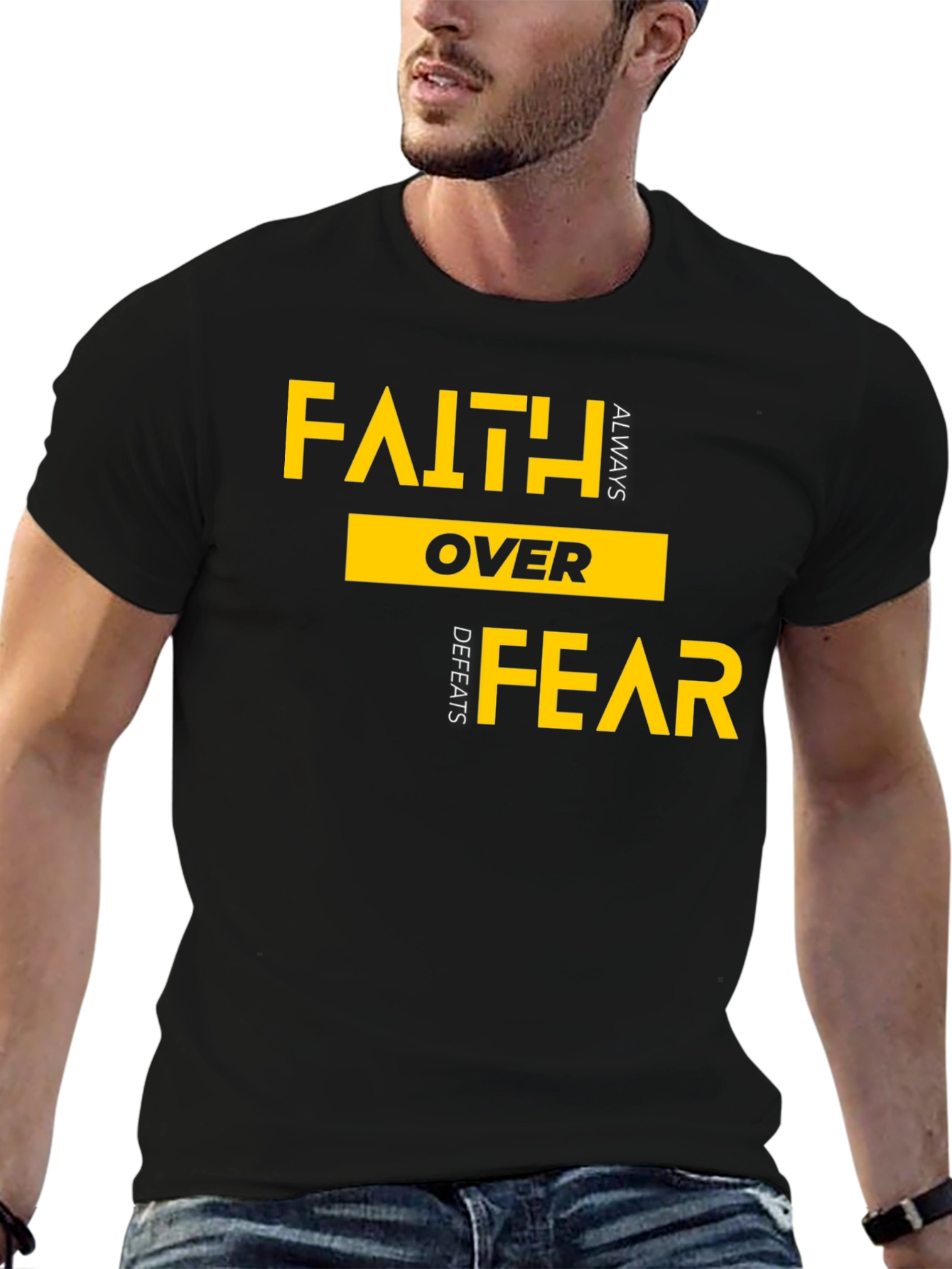 Faith Over Fear T-Shirt - Inspirational Graphic Tee