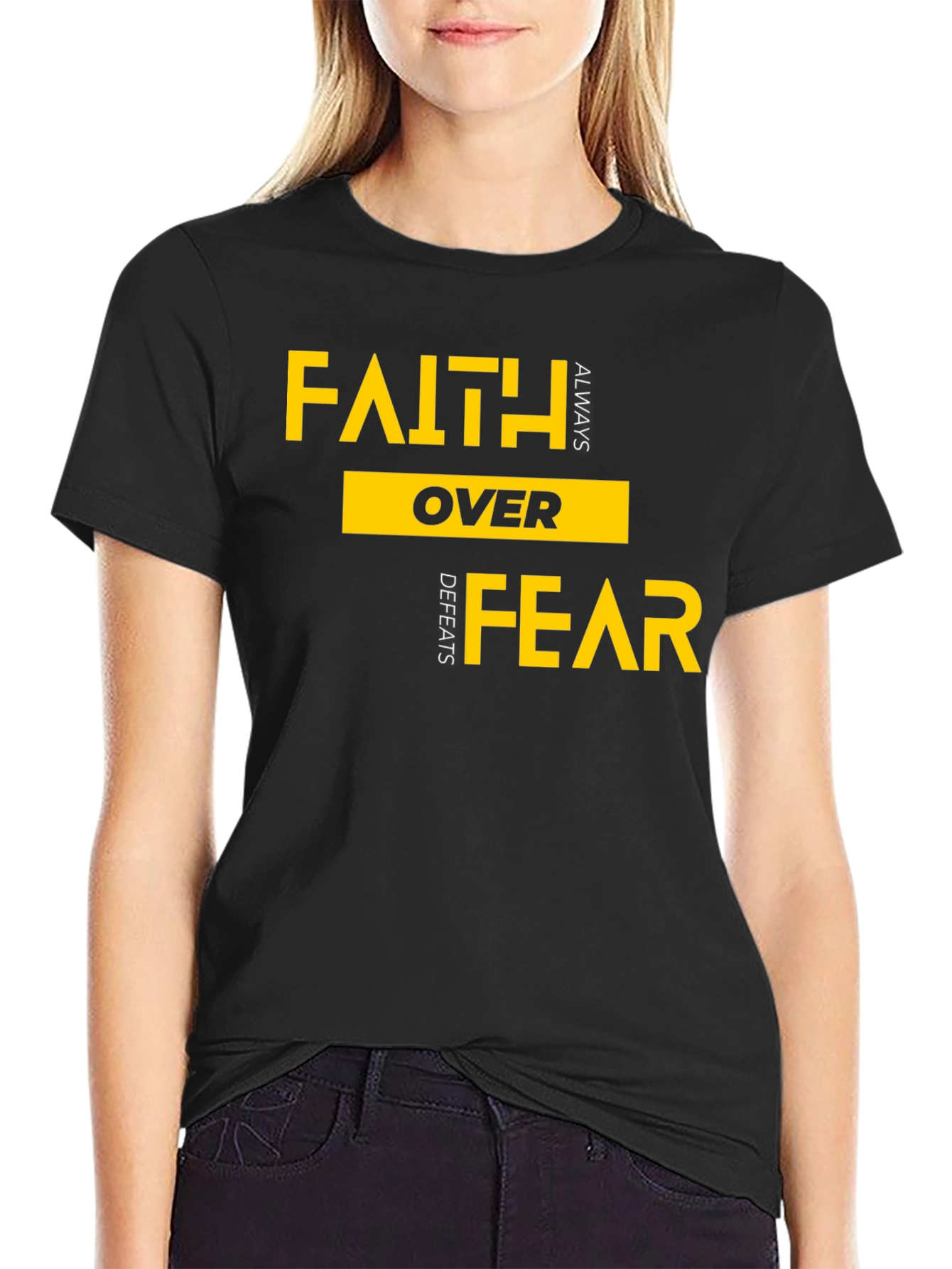 Faith Over Fear T-Shirt - Inspirational Graphic Tee