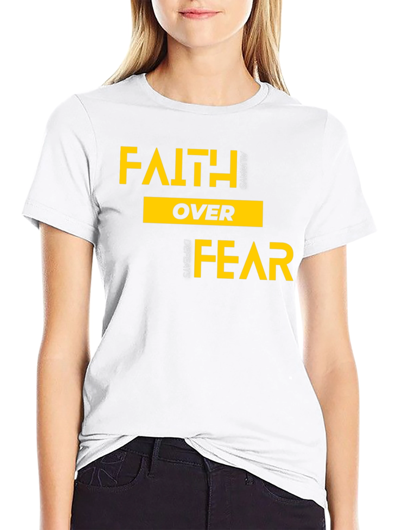 Faith Over Fear T-Shirt - Inspirational Graphic Tee