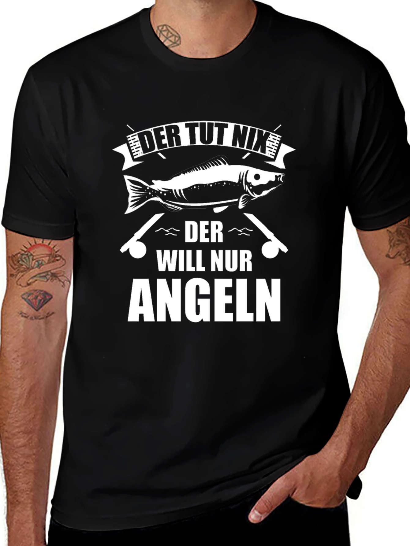 Funny Fishing T-Shirt - Der Tut Nix Angeln