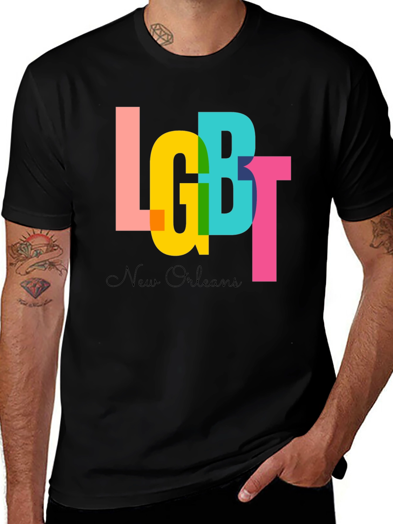 LGBT New Orleans Graphic Tee