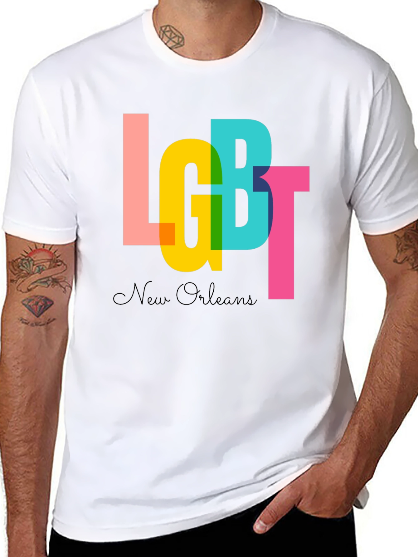 LGBT New Orleans Graphic Tee