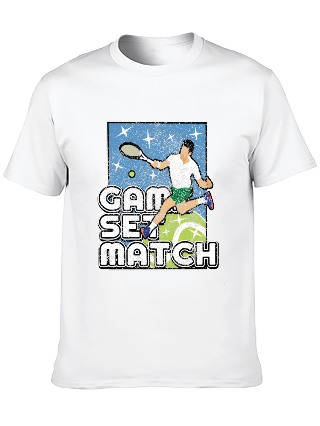 Tennis Game Set Match Graphic T-Shirt