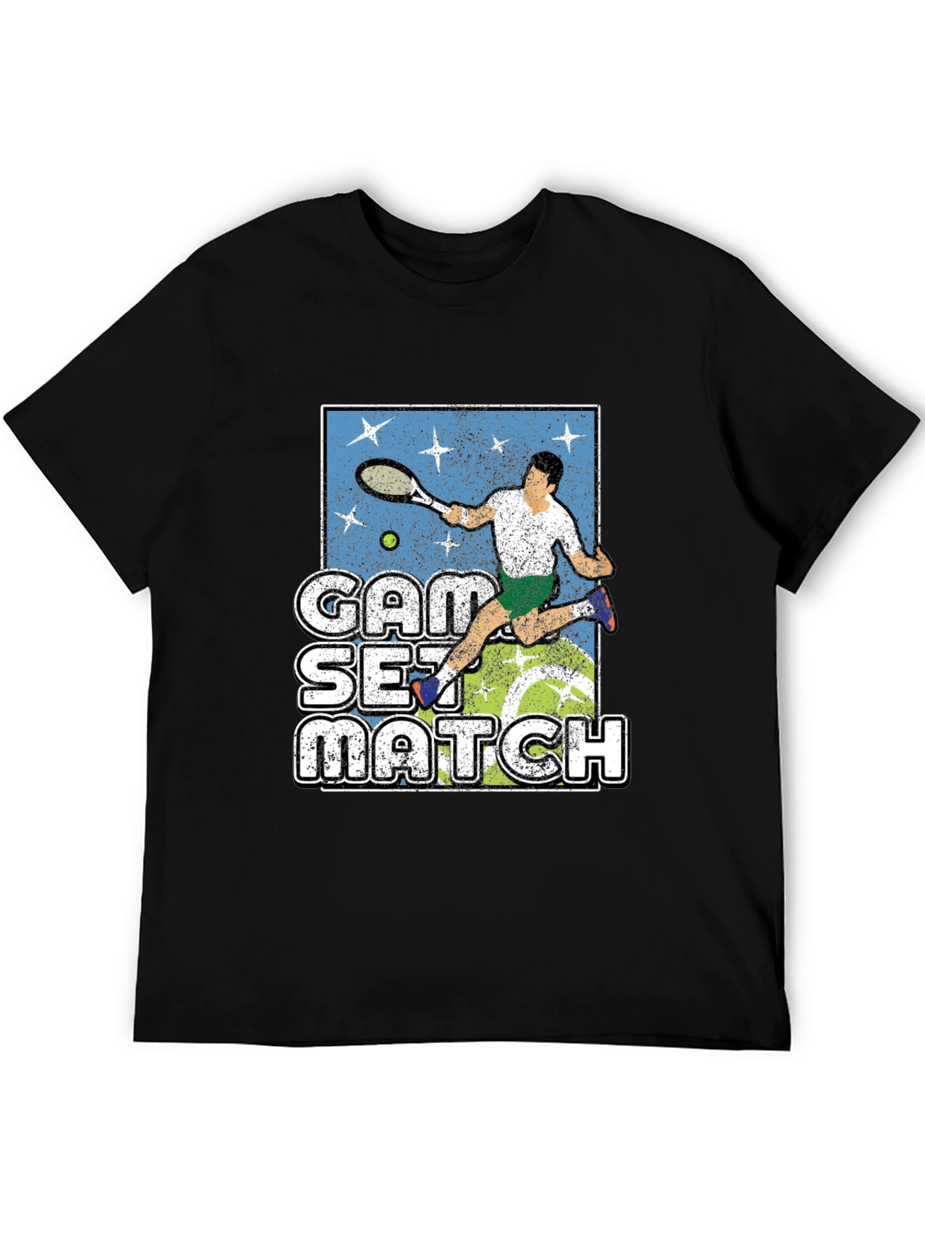 Tennis Game Set Match Graphic T-Shirt