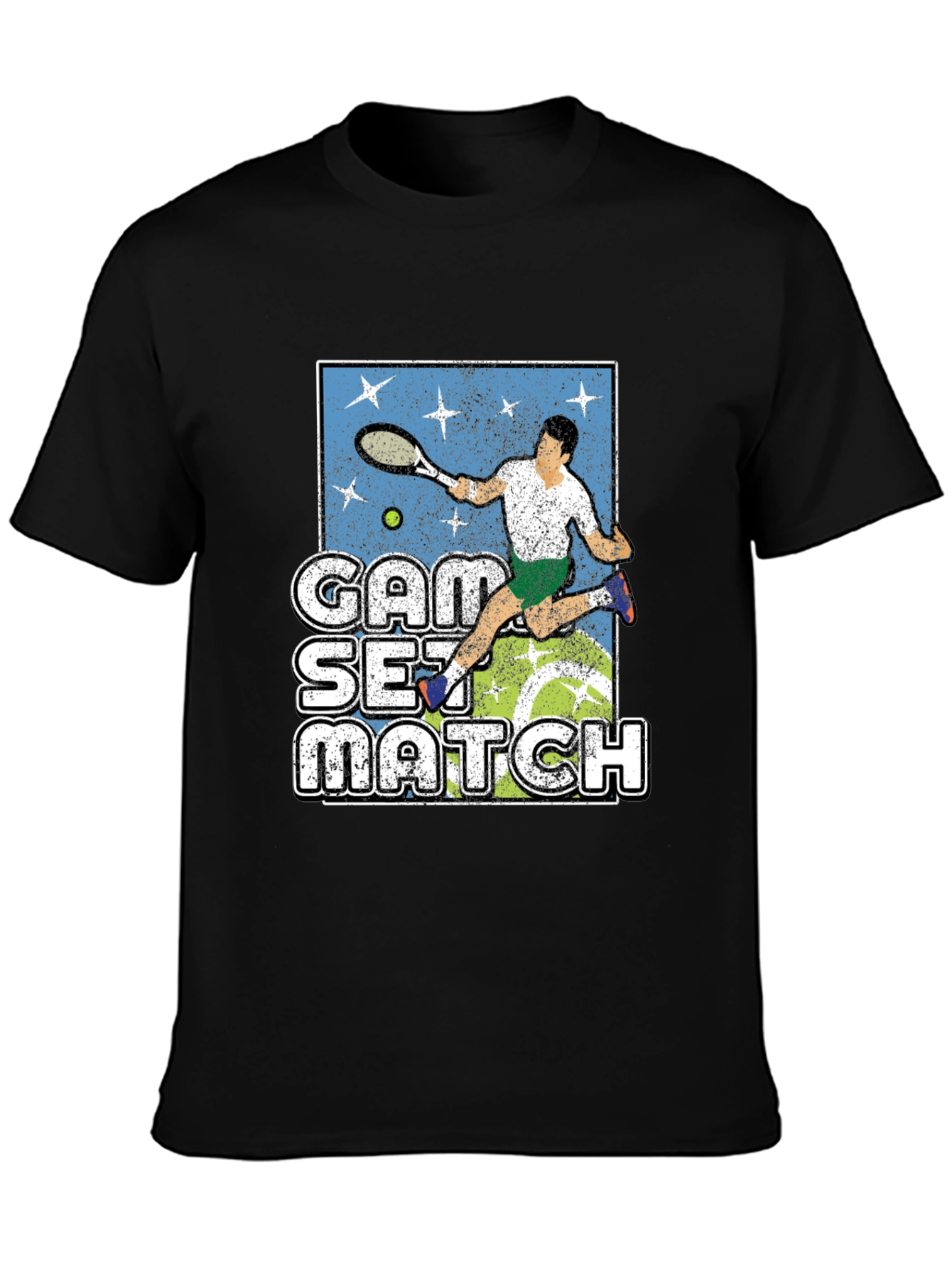 Tennis Game Set Match Graphic T-Shirt