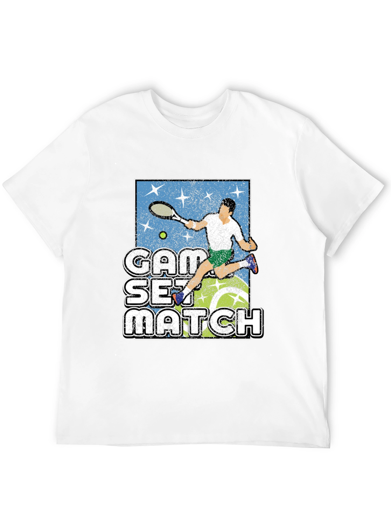 Tennis Game Set Match Graphic T-Shirt