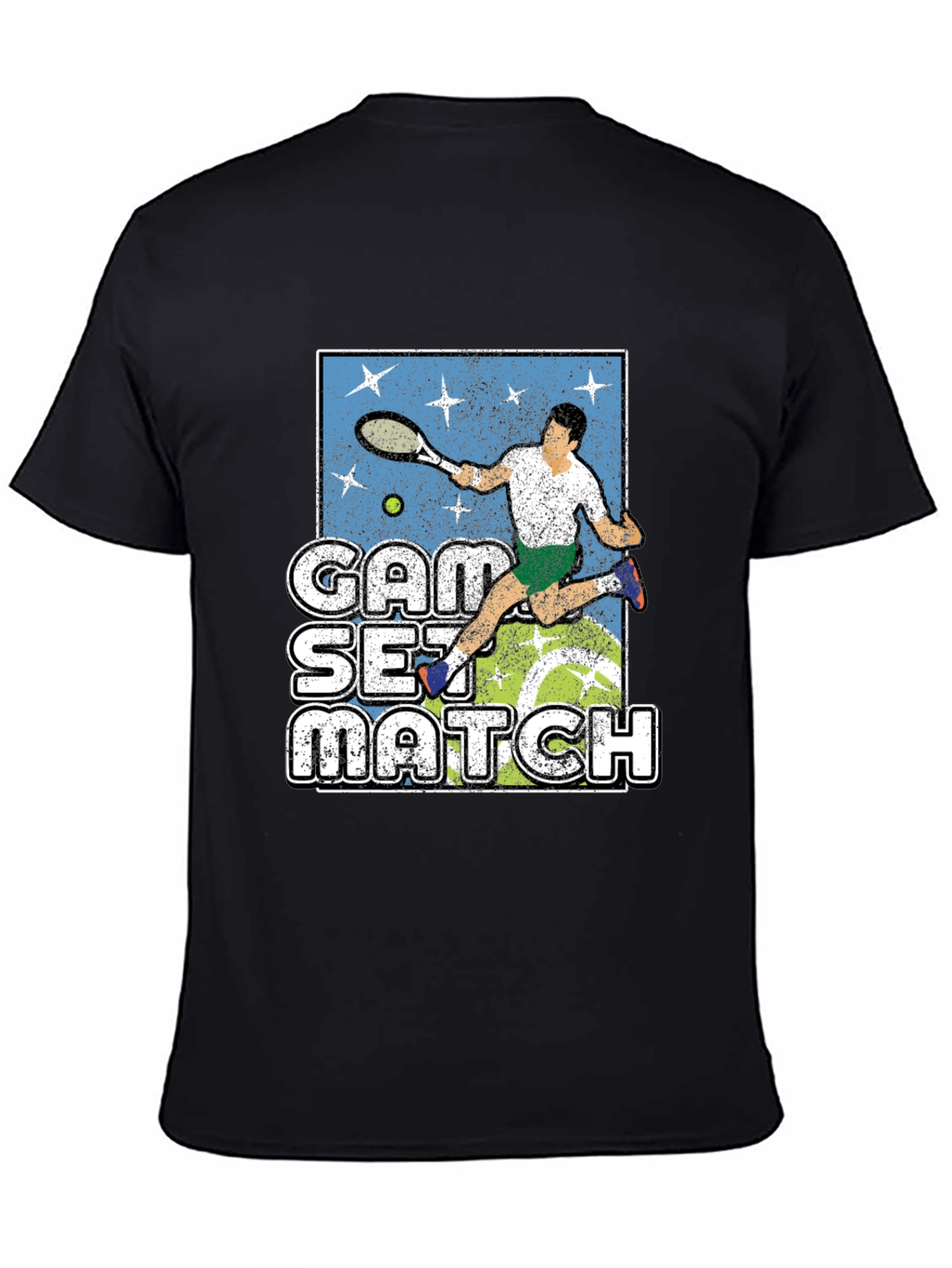 Tennis Game Set Match Graphic T-Shirt