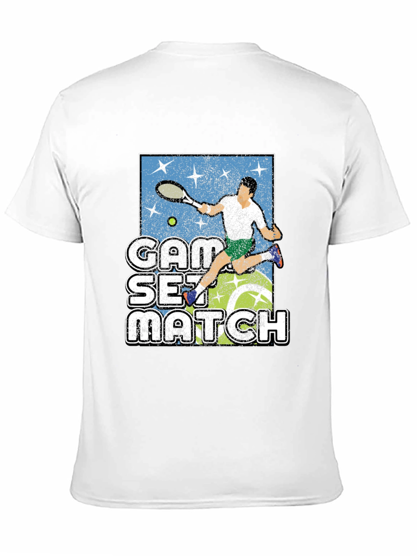 Tennis Game Set Match Graphic T-Shirt