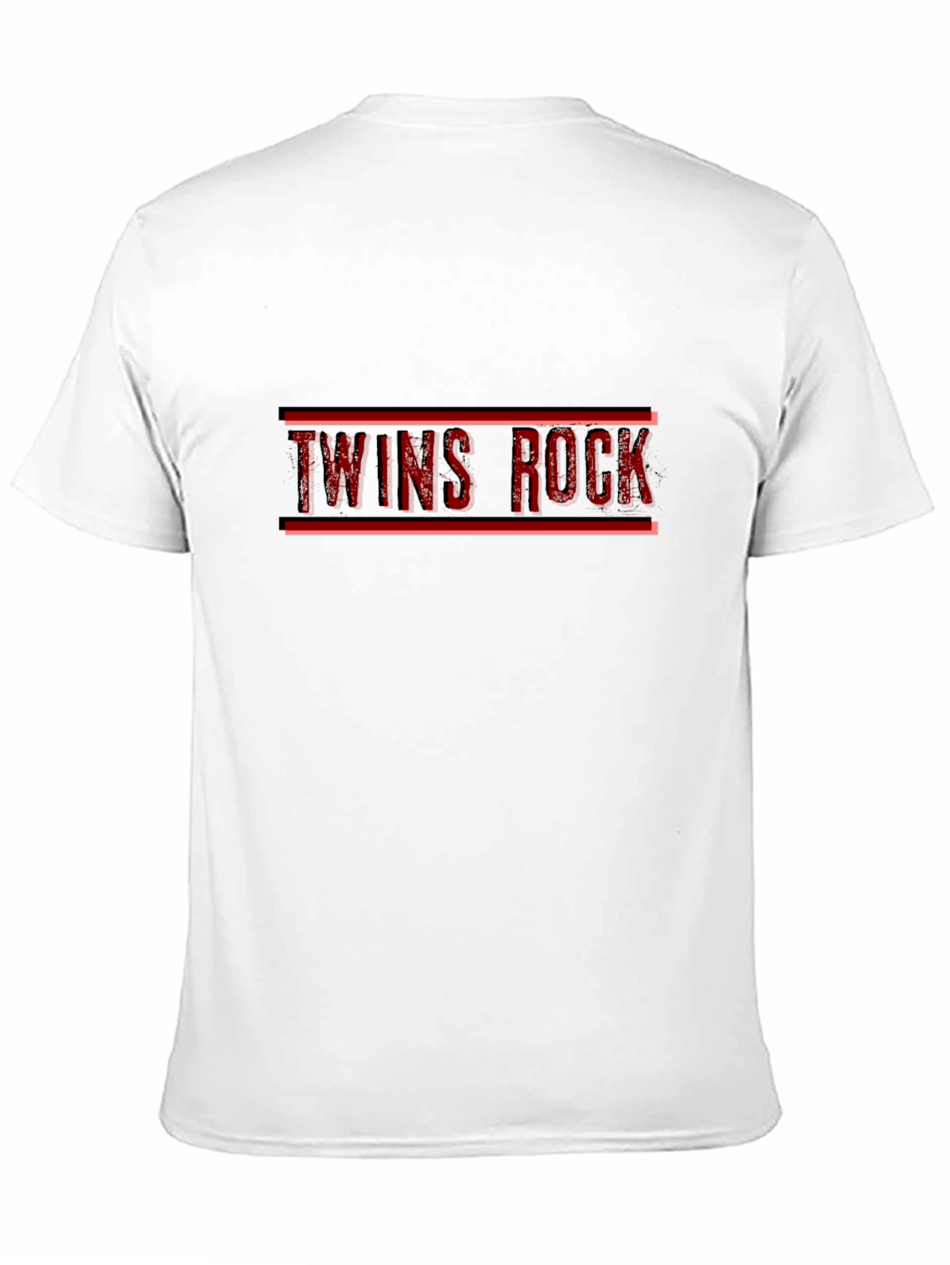 Twins Rock Graphic Tee - Black Cotton T-Shirt