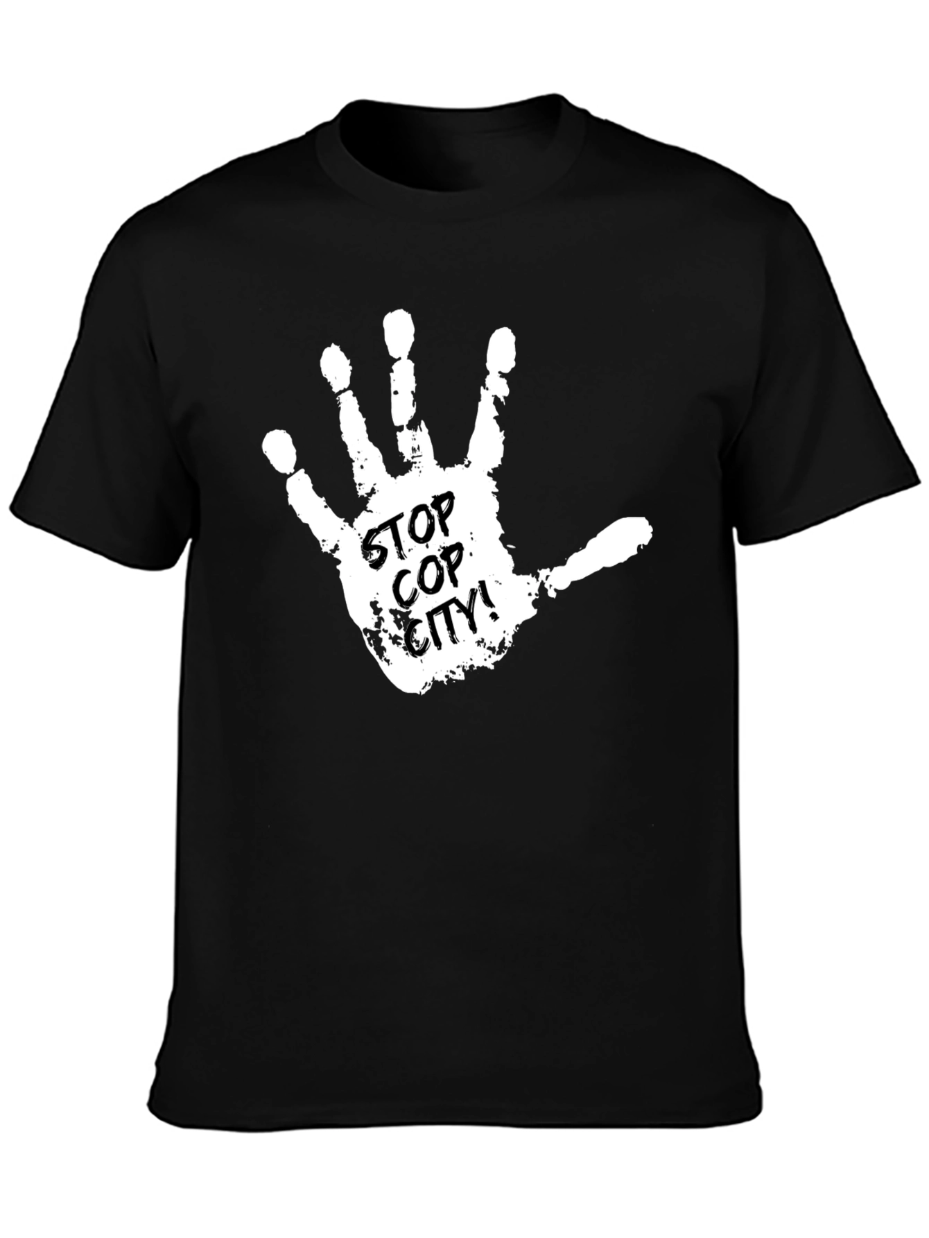 Stop Cop City T-Shirt - Protest Handprint