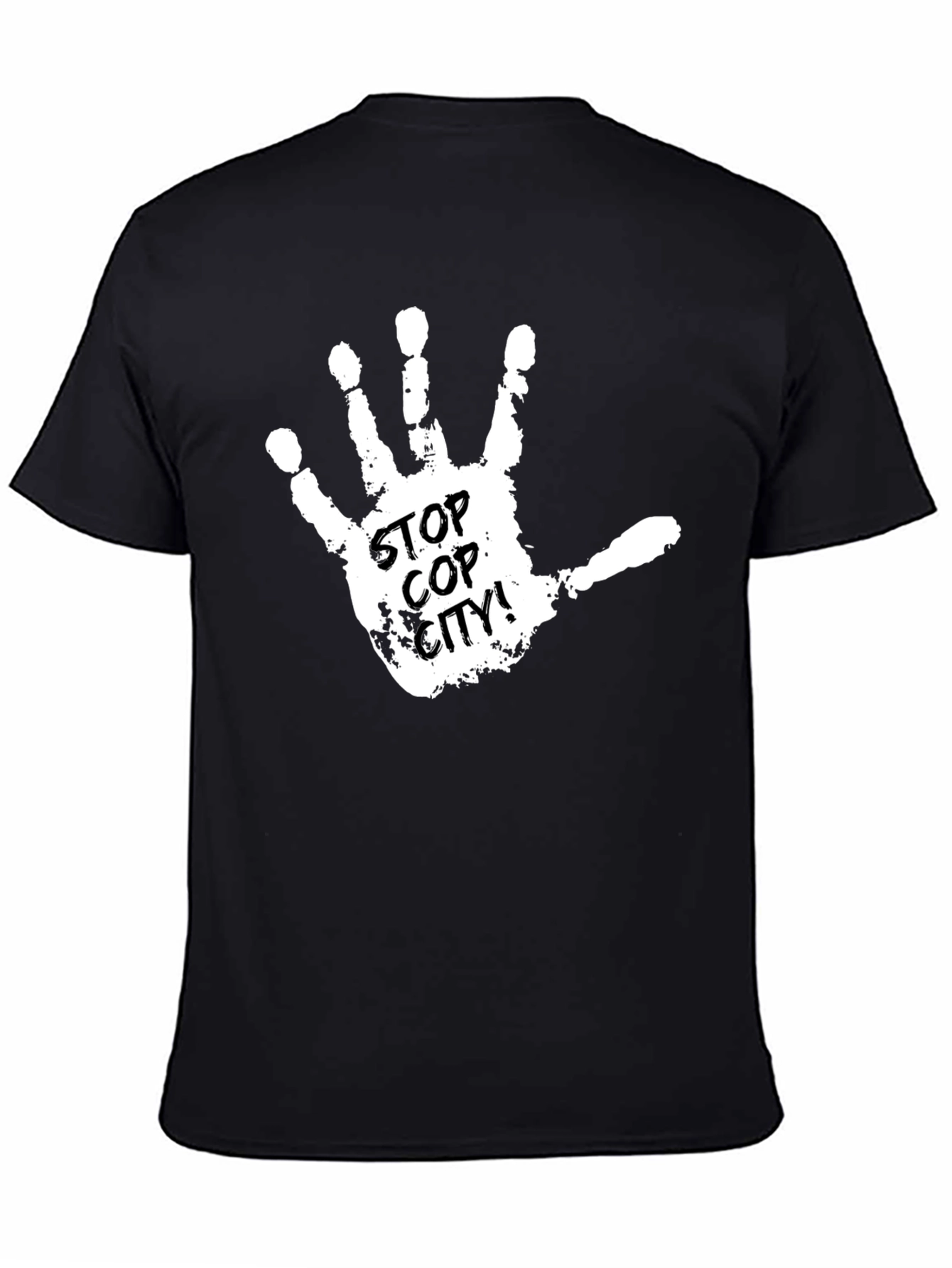 Stop Cop City T-Shirt - Protest Handprint